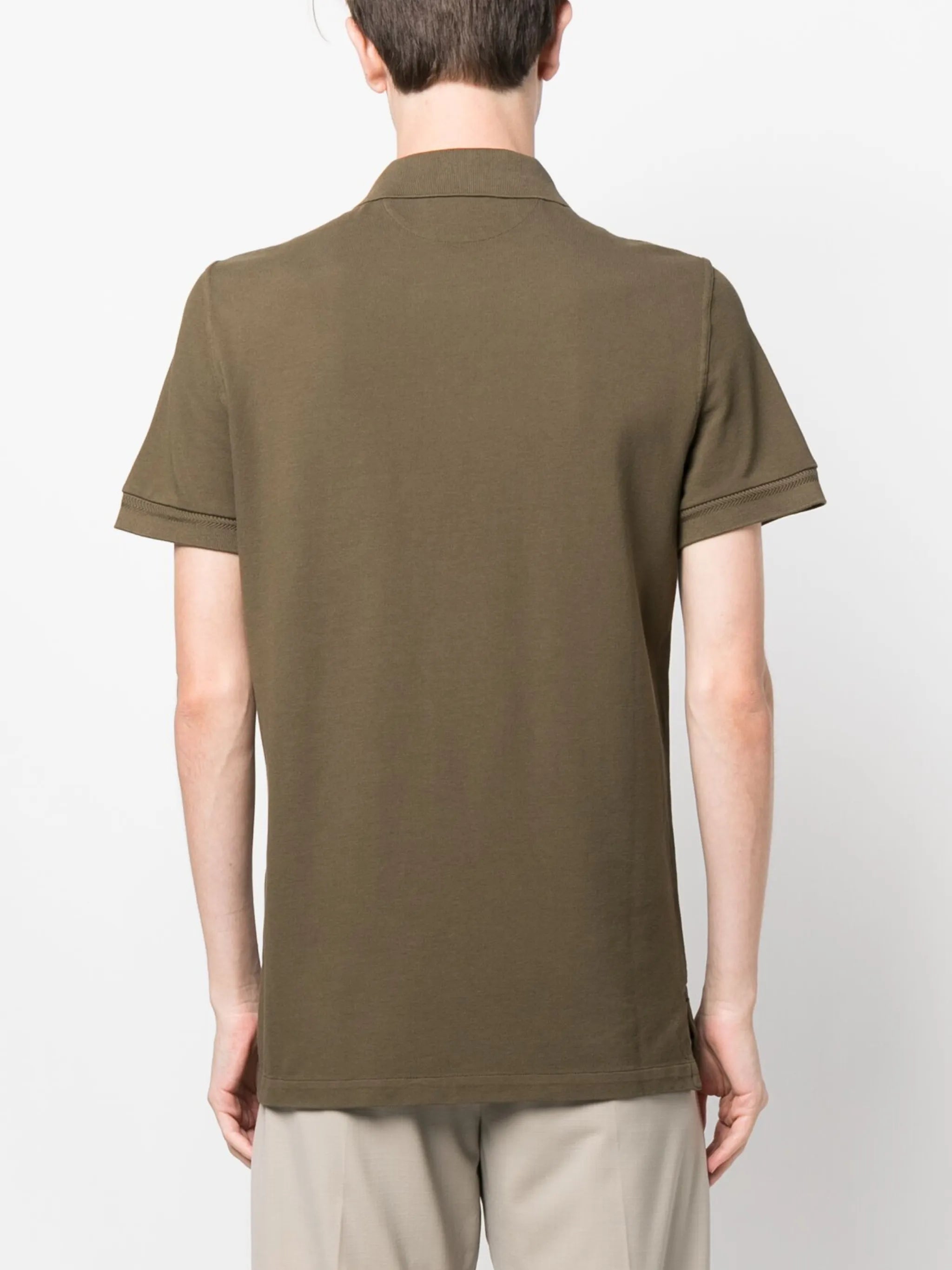 piqué-weave polo shirt