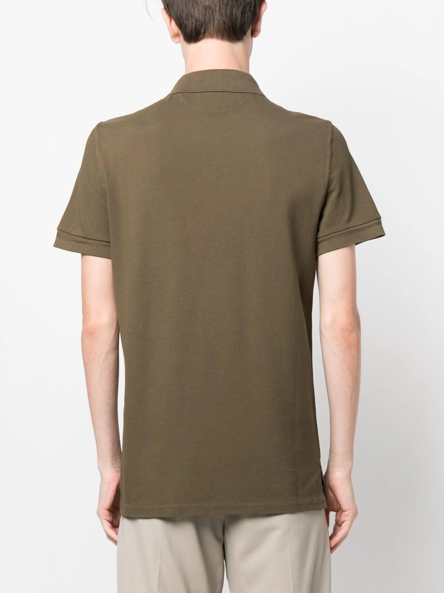 piqué-weave polo shirt