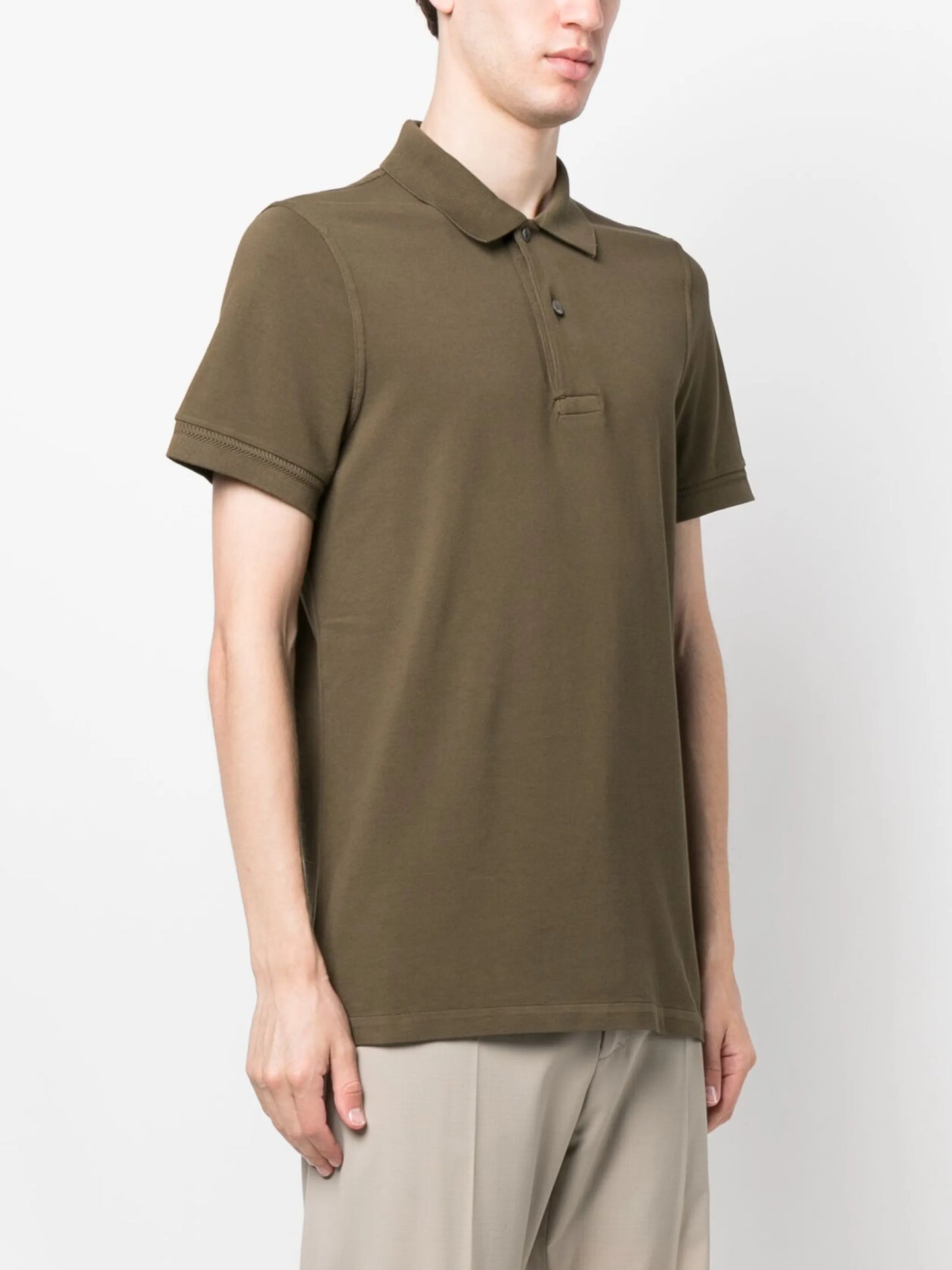 piqué-weave polo shirt