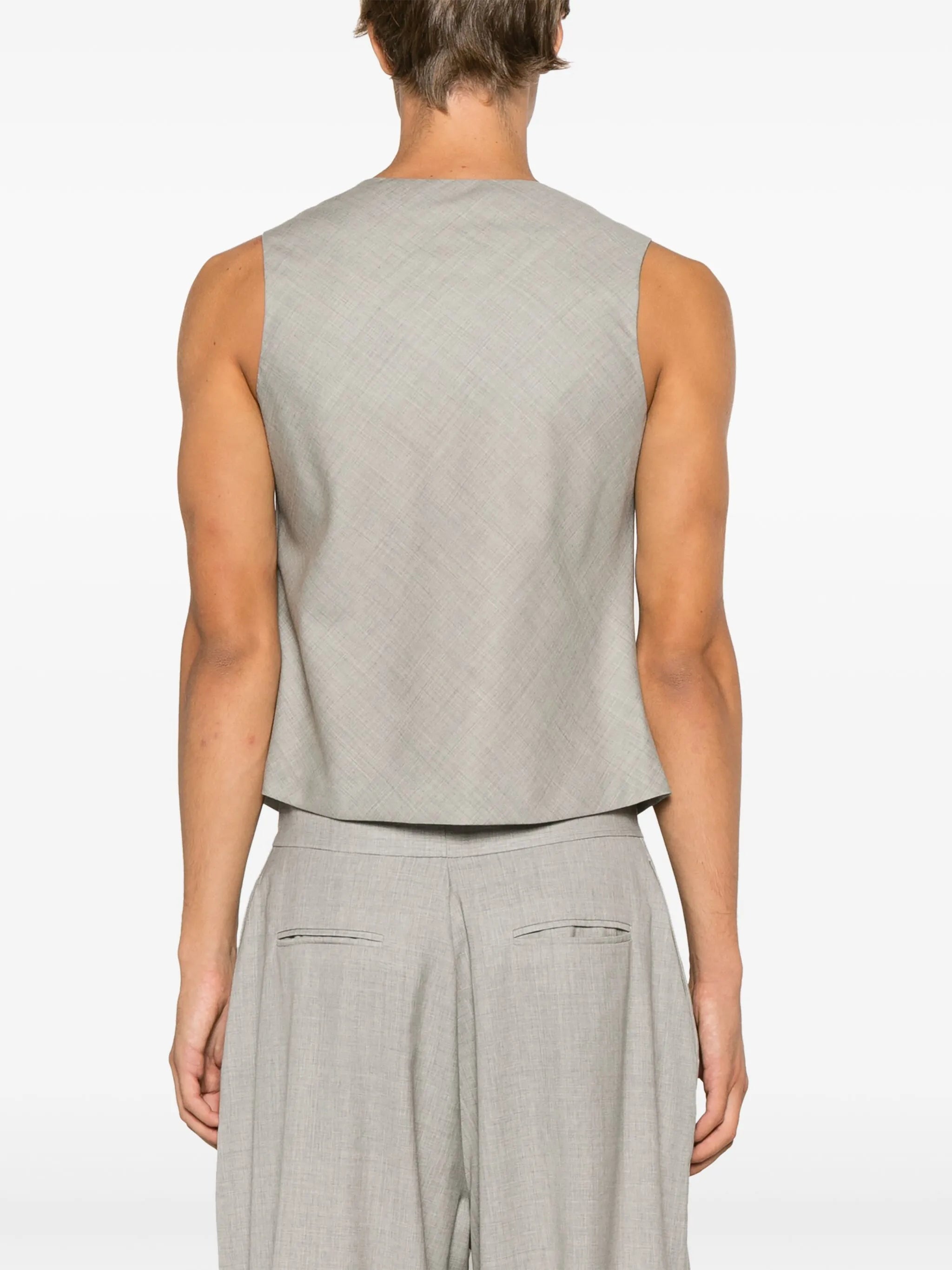 draped wool top
