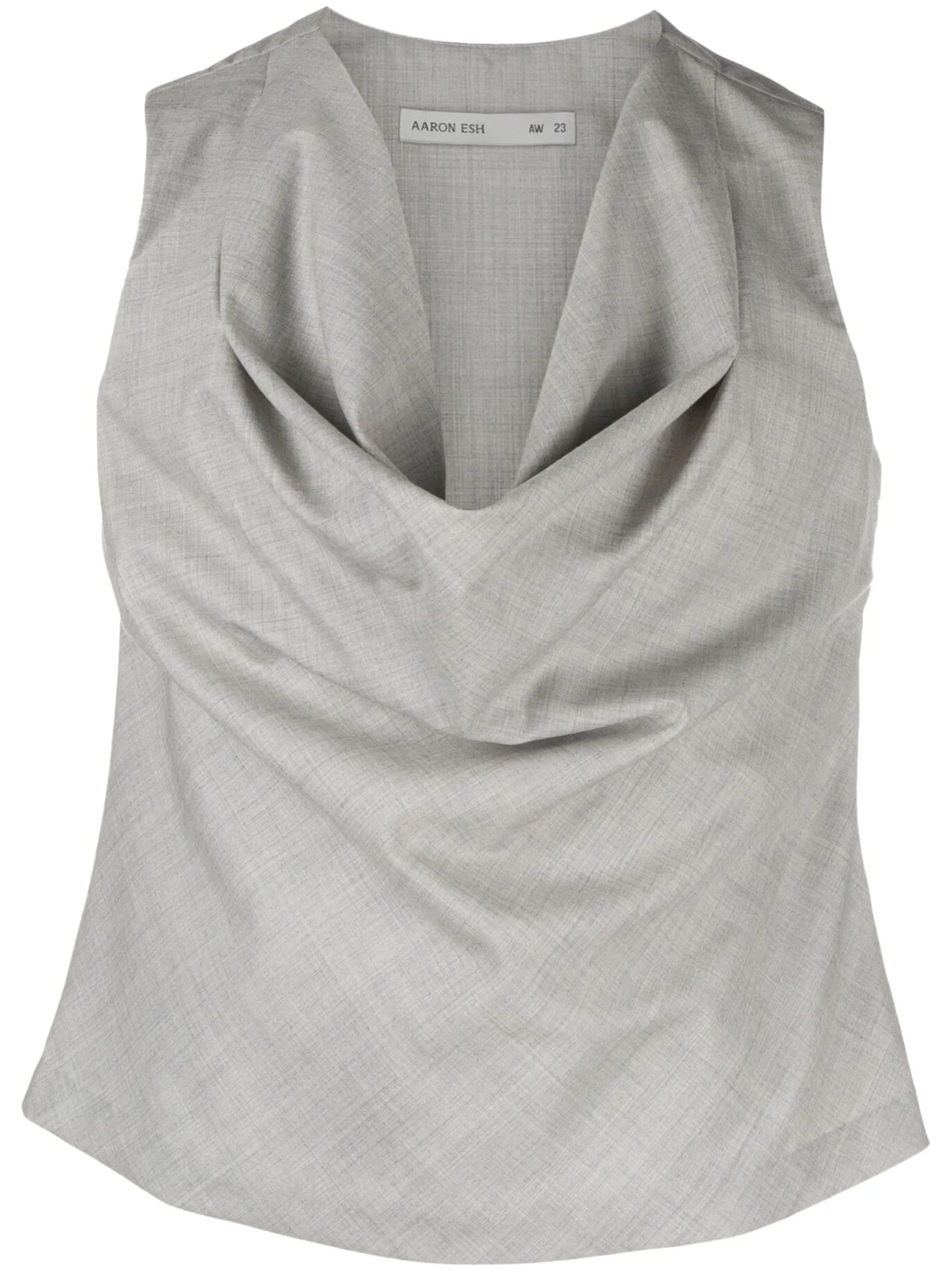draped wool top
