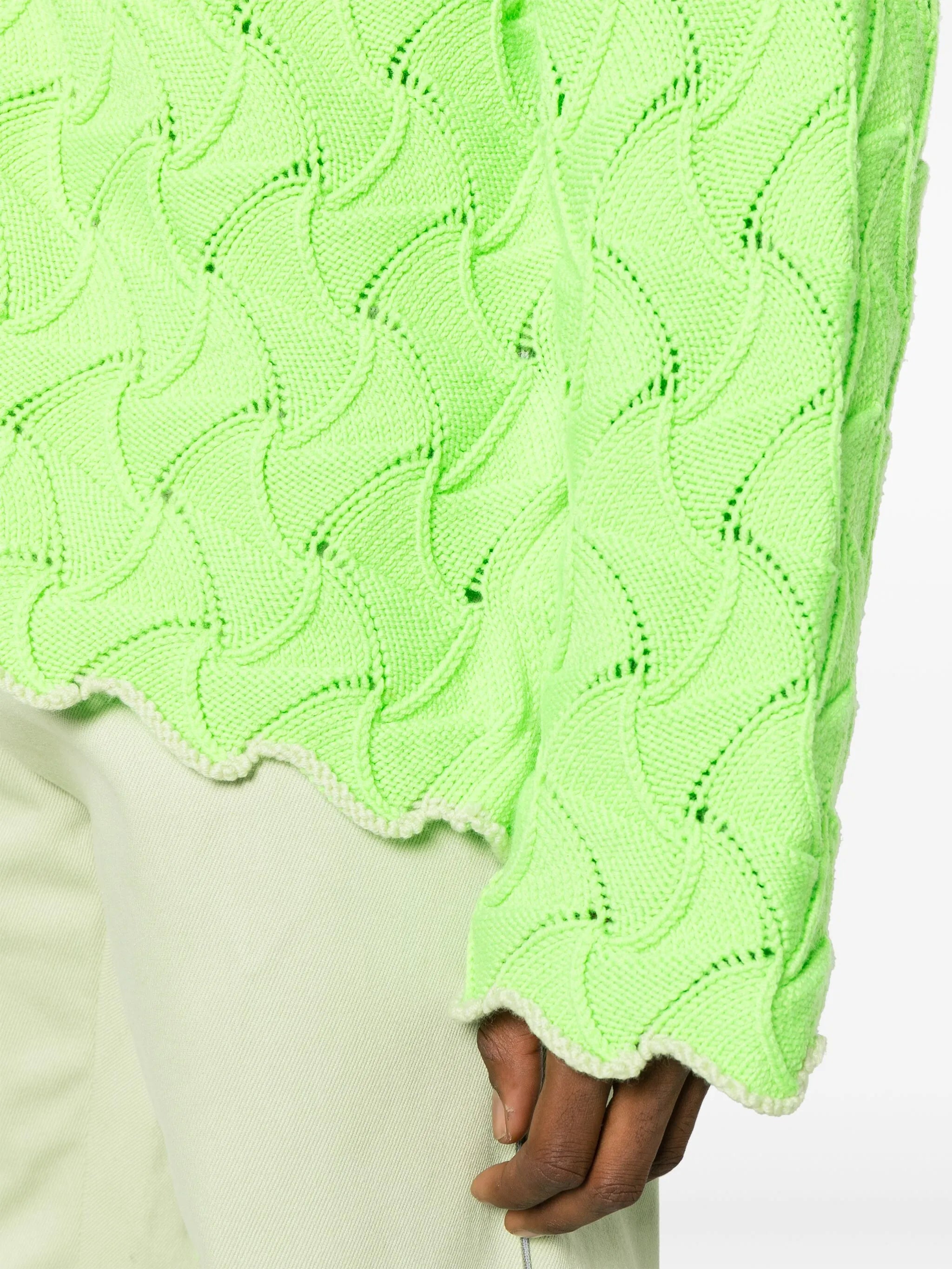 3D-knit merino-wool zip-up cardigan