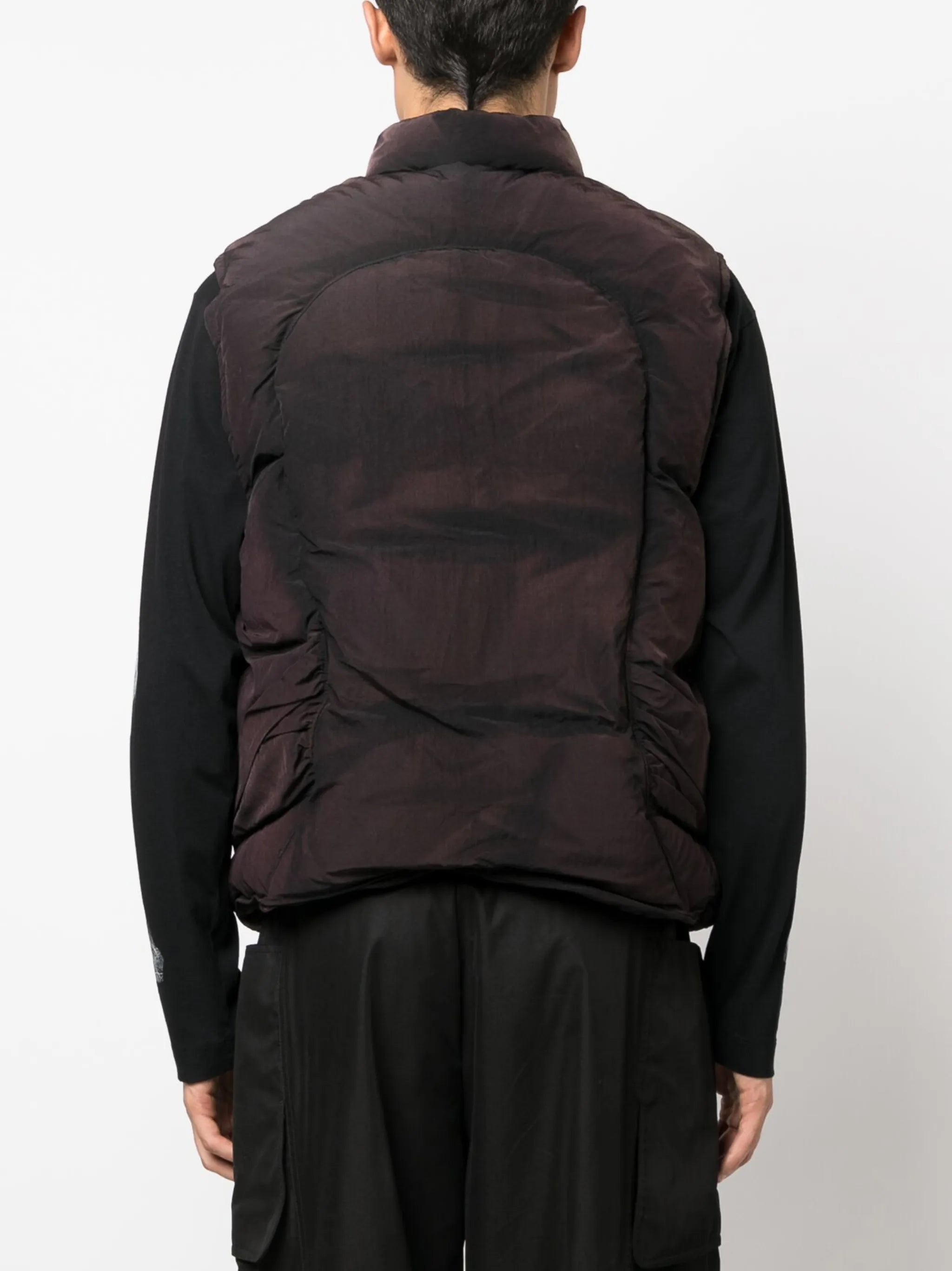 panelled padded gilet
