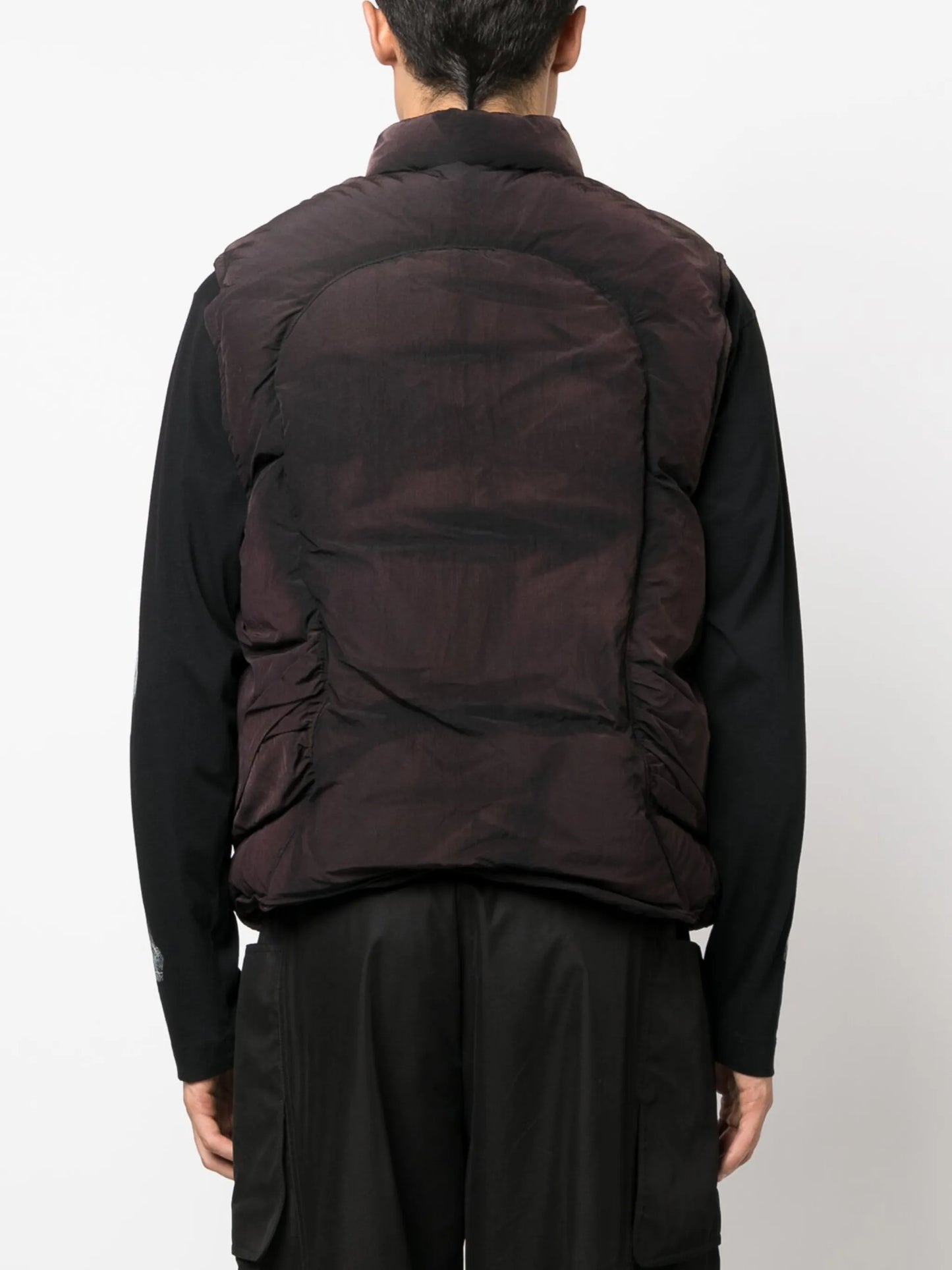 panelled padded gilet