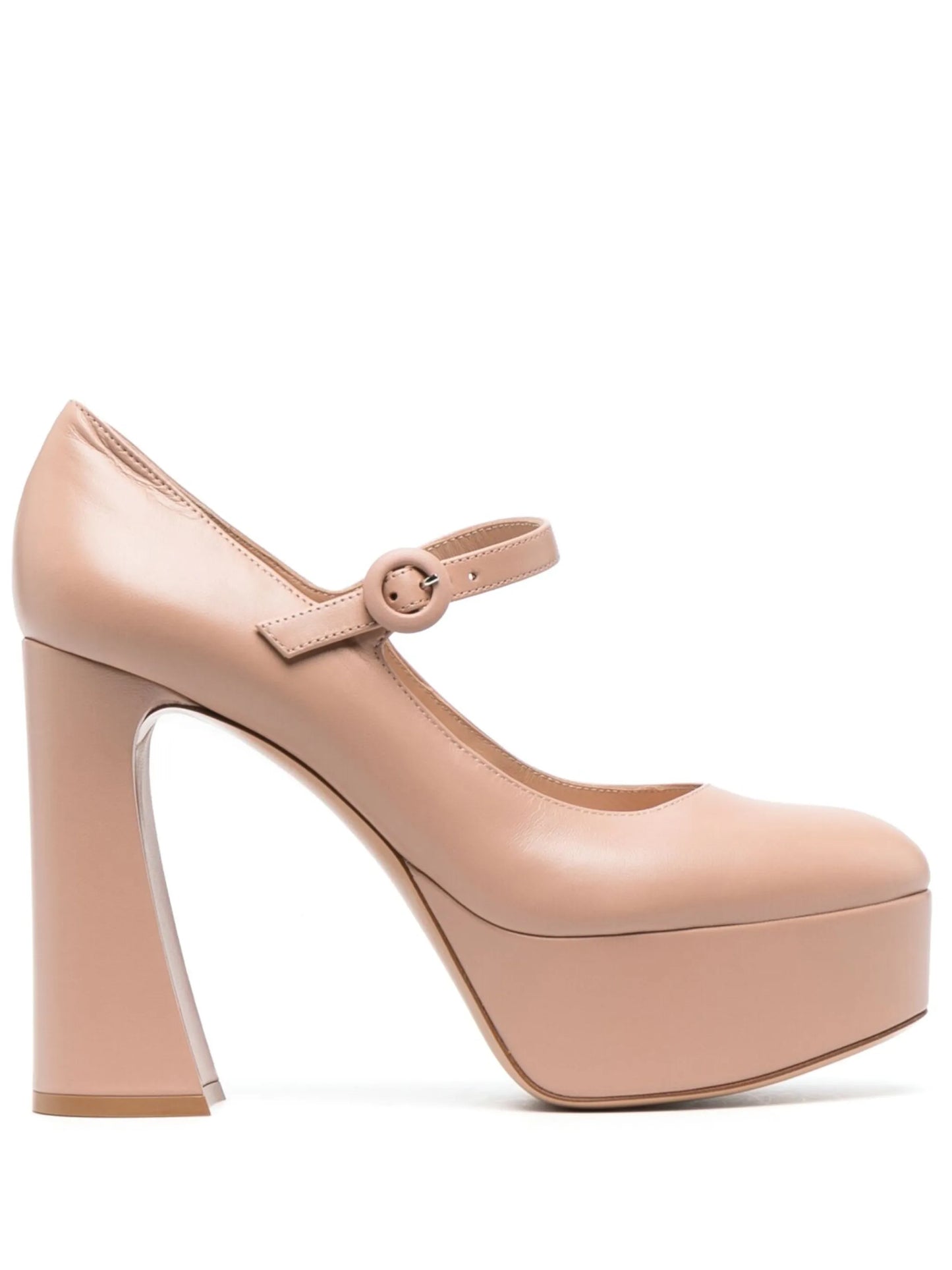 Mary Jane 130mm leather platform pumps