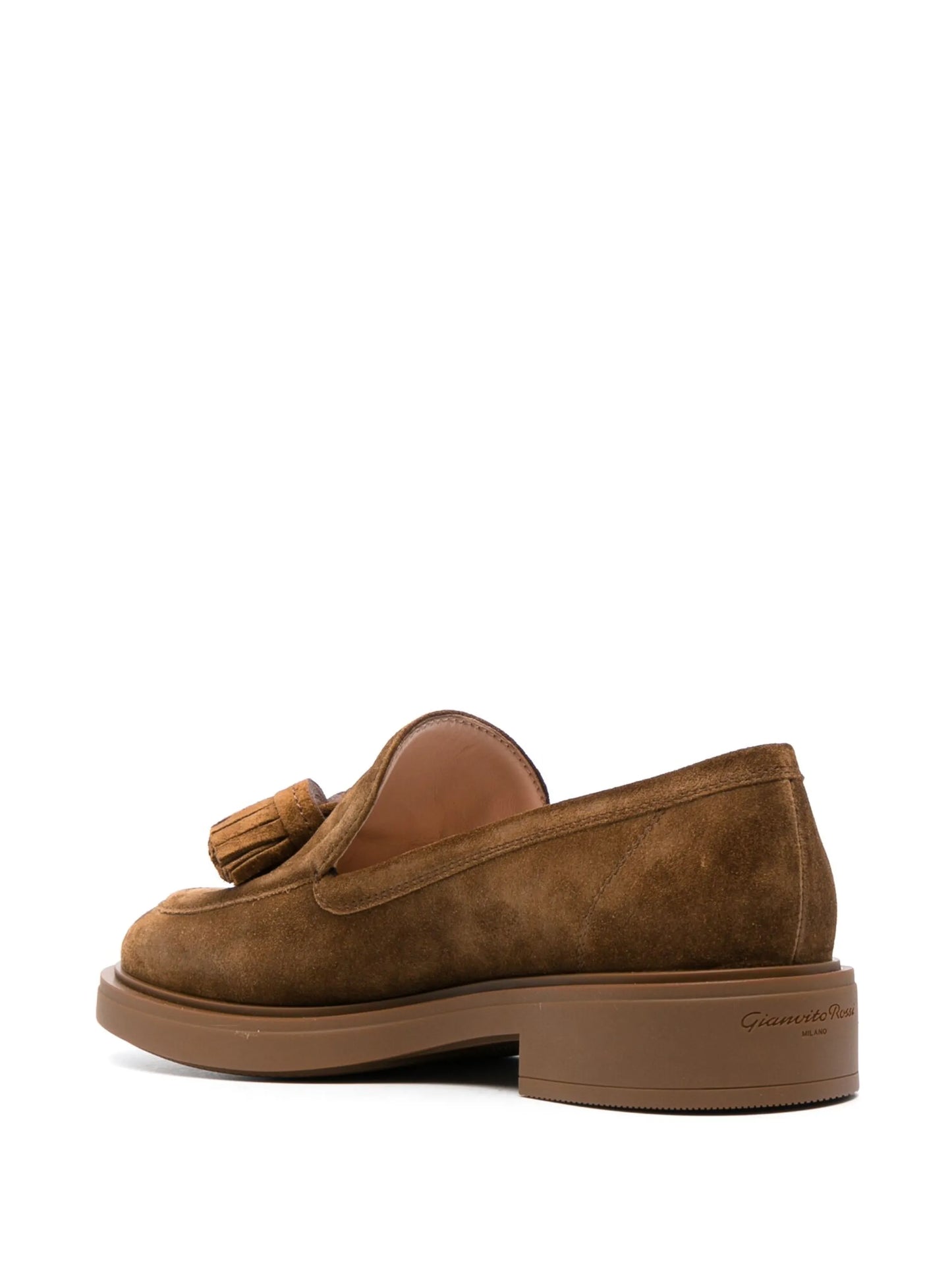 tassel-detail suede loafers