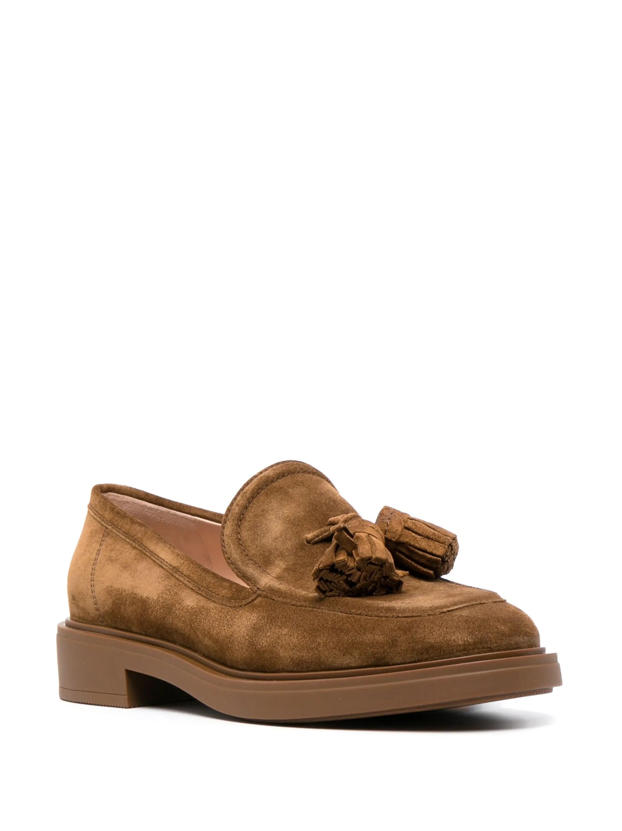 tassel-detail suede loafers