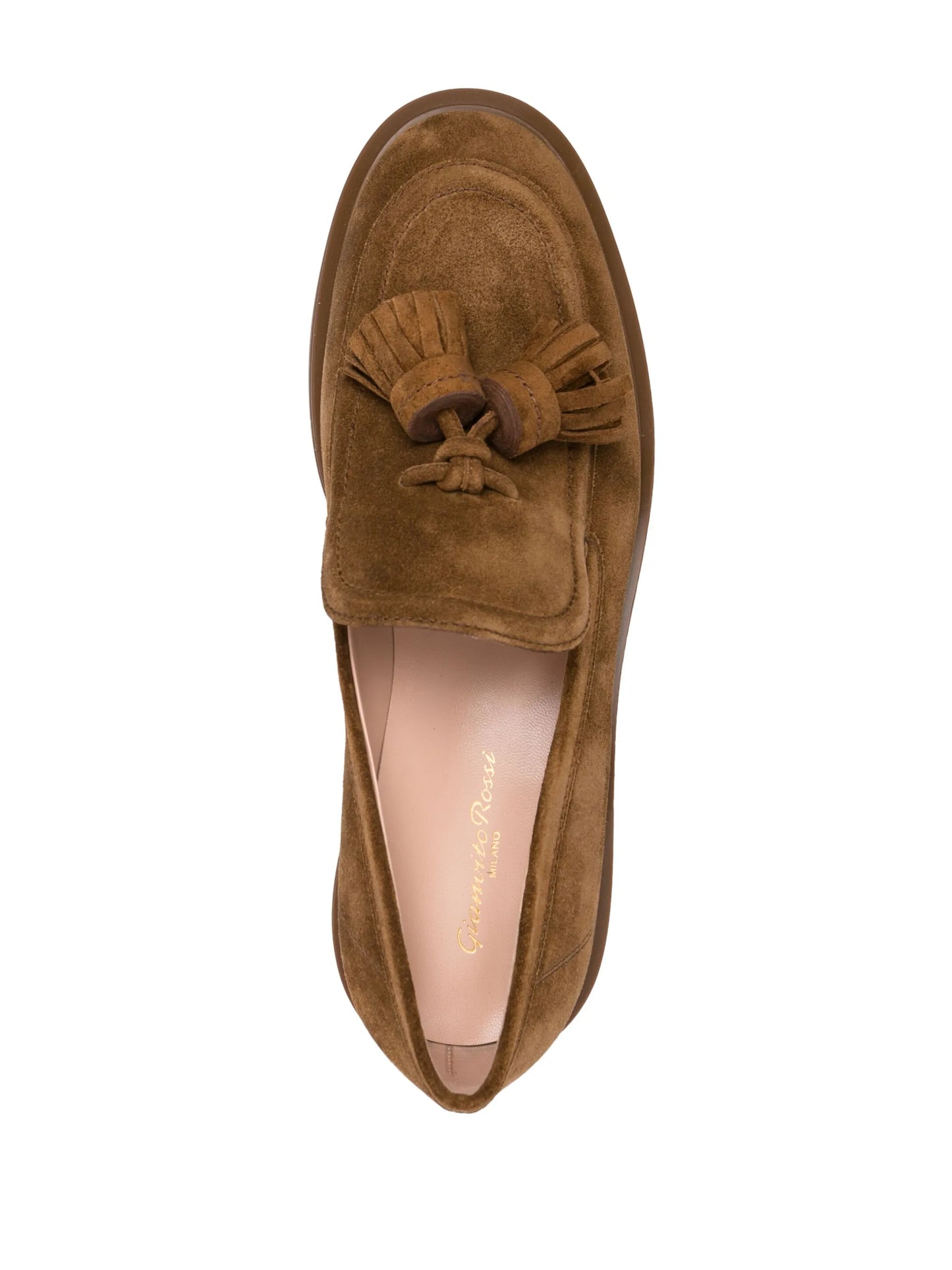 tassel-detail suede loafers