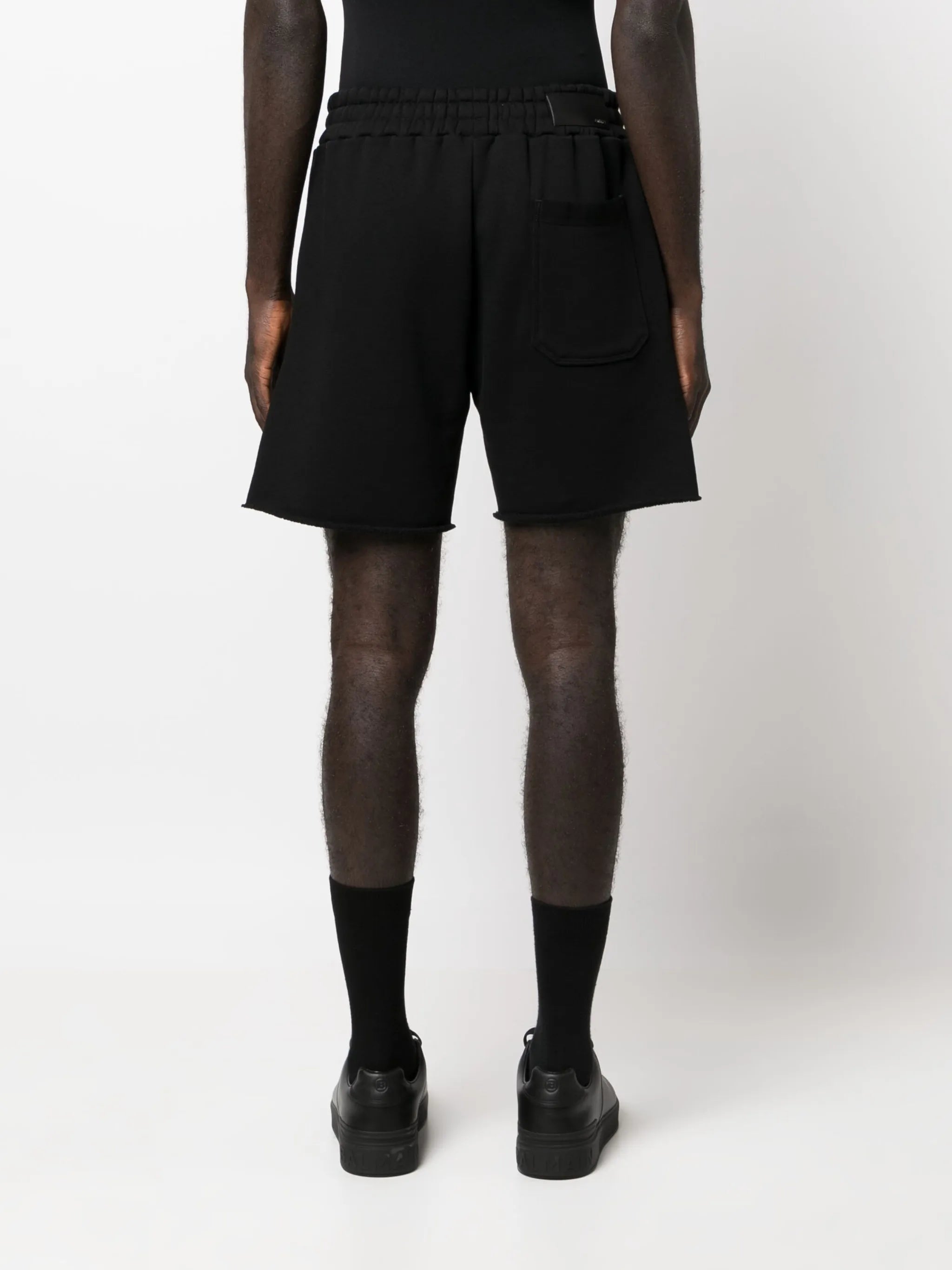 logo-print drawstring track shorts