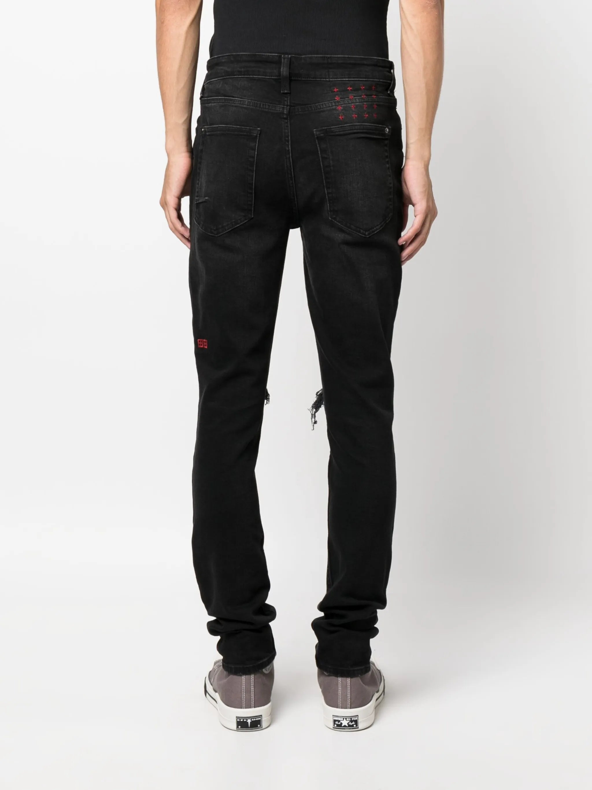 Van Winkle Red Bottle Trashed jeans