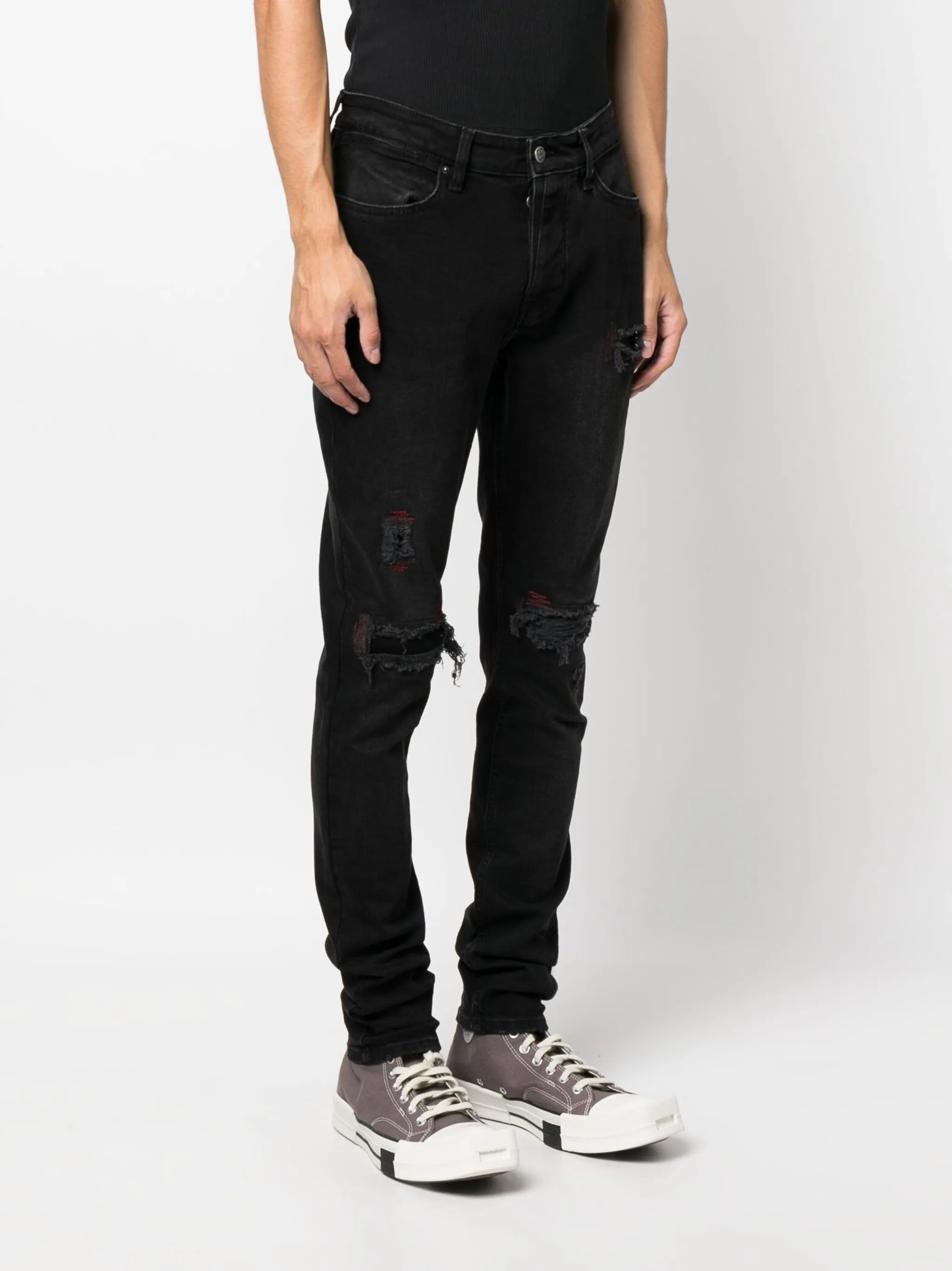 Van Winkle Red Bottle Trashed jeans