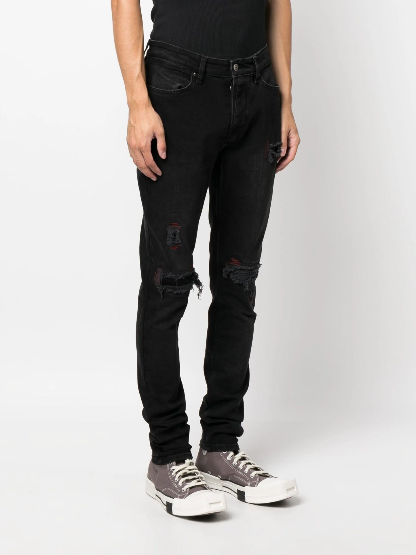 Van Winkle Red Bottle Trashed jeans