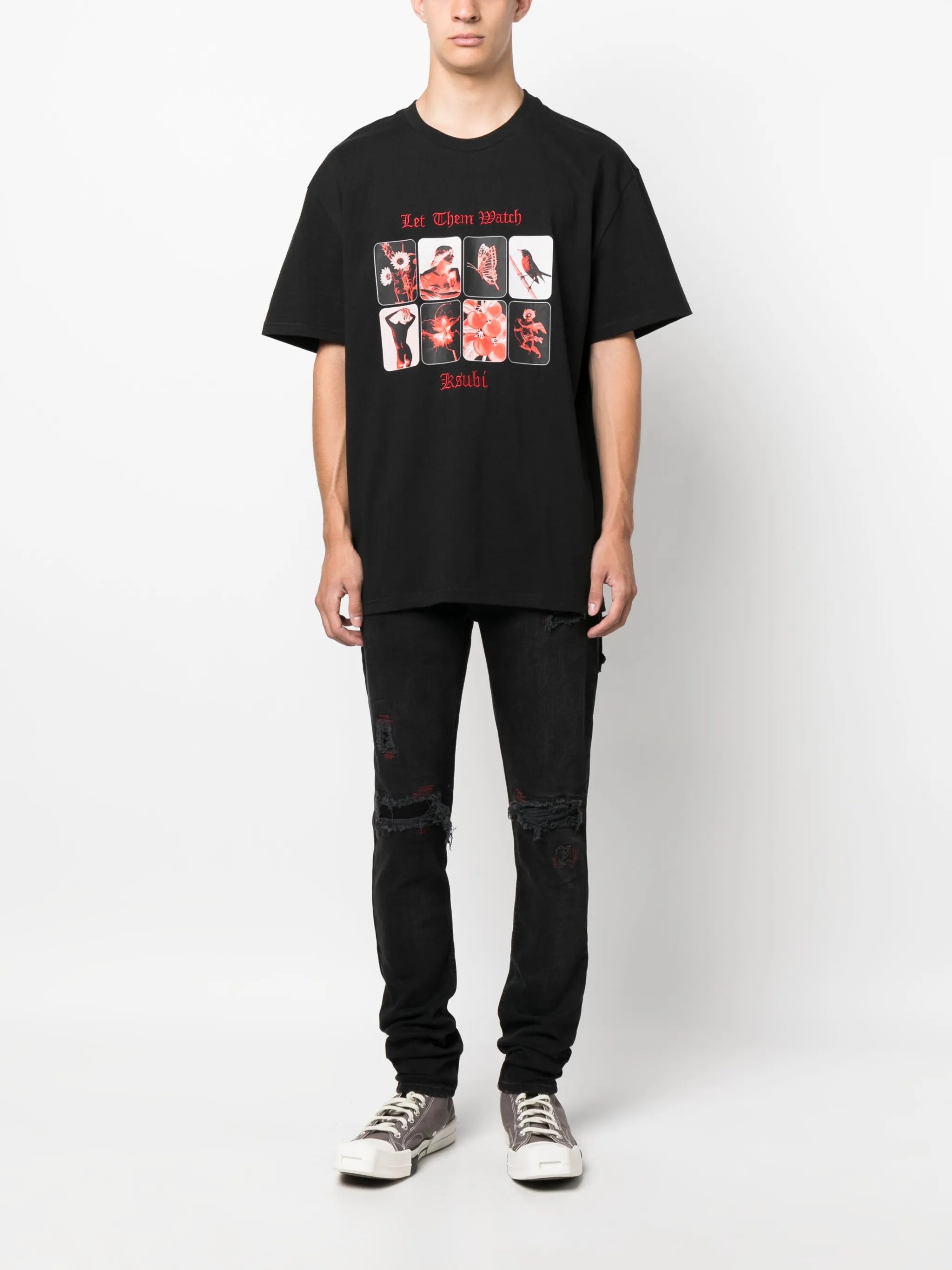 Van Winkle Red Bottle Trashed jeans