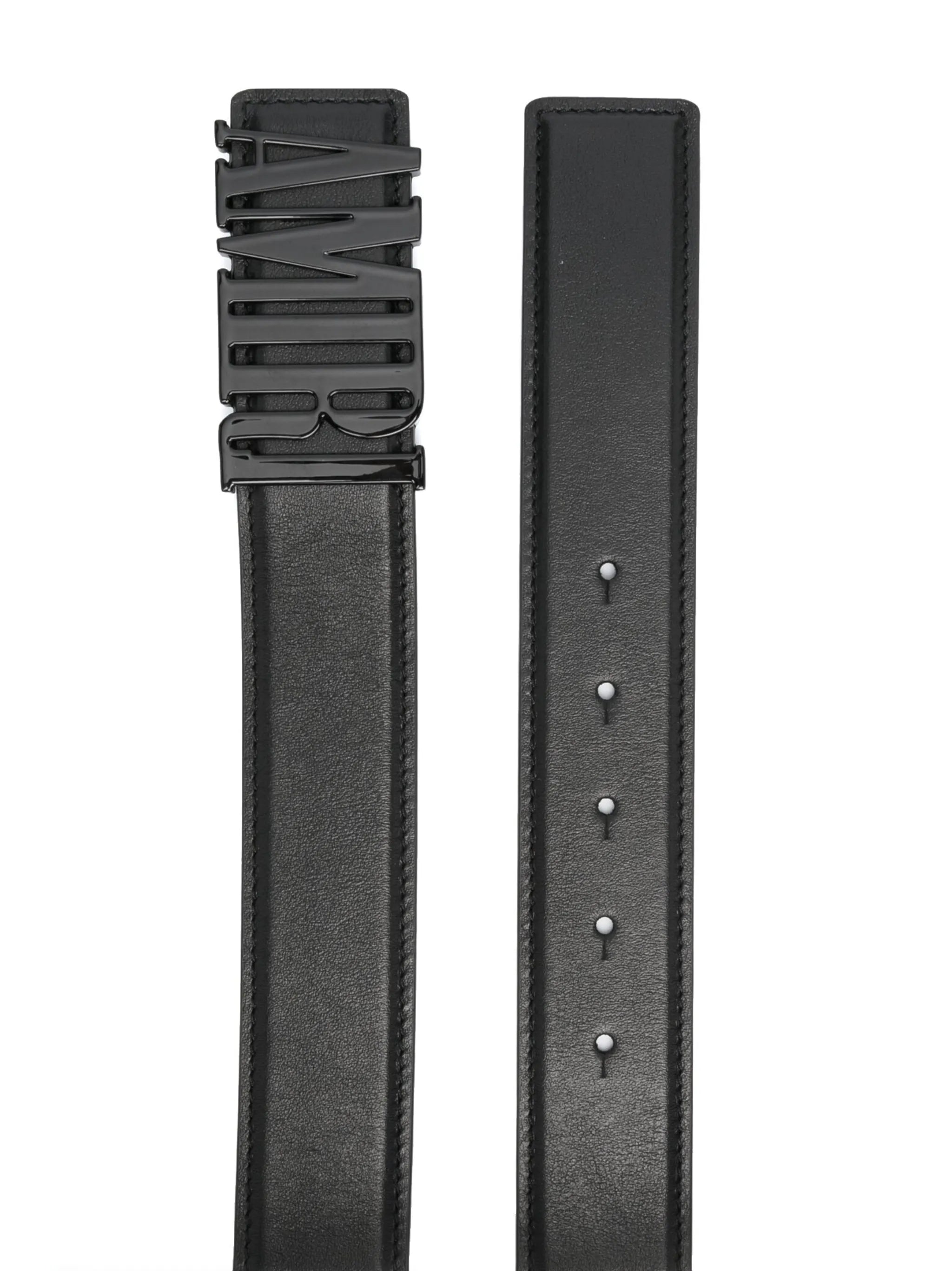 tonal logo-buckle belt