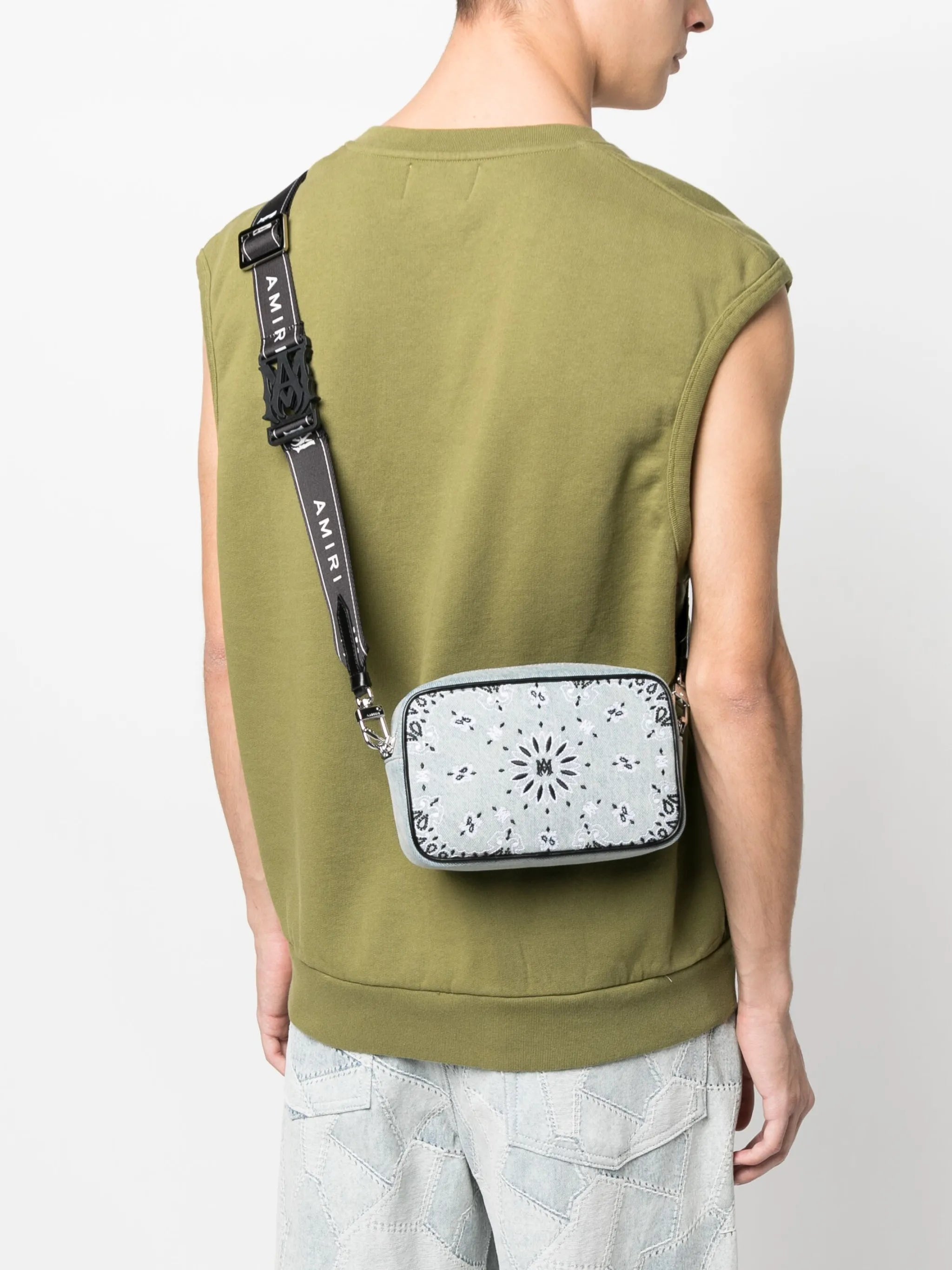 bandana embroidery crossbody bag