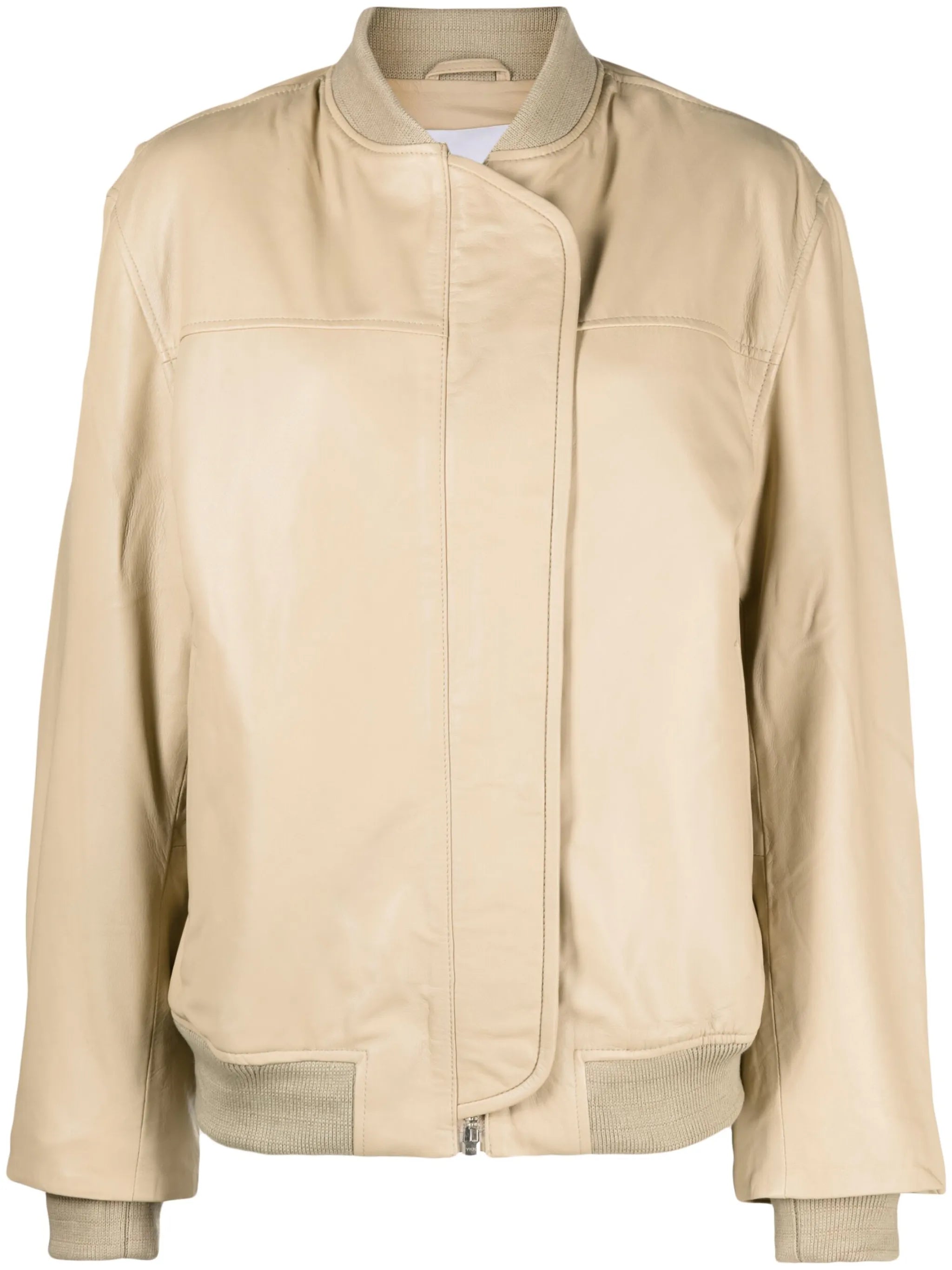 leather bomber jacket