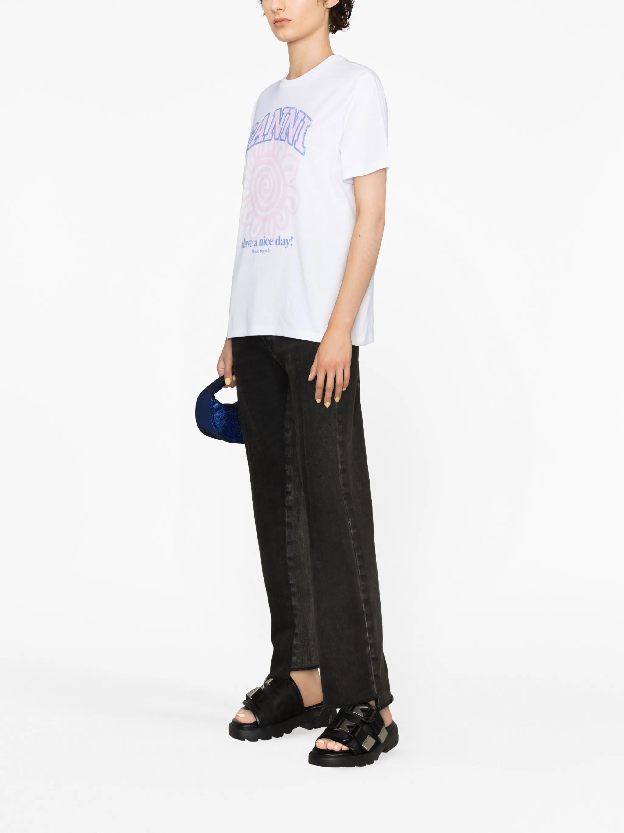 Relaxed Flower organic-cotton T-shirt