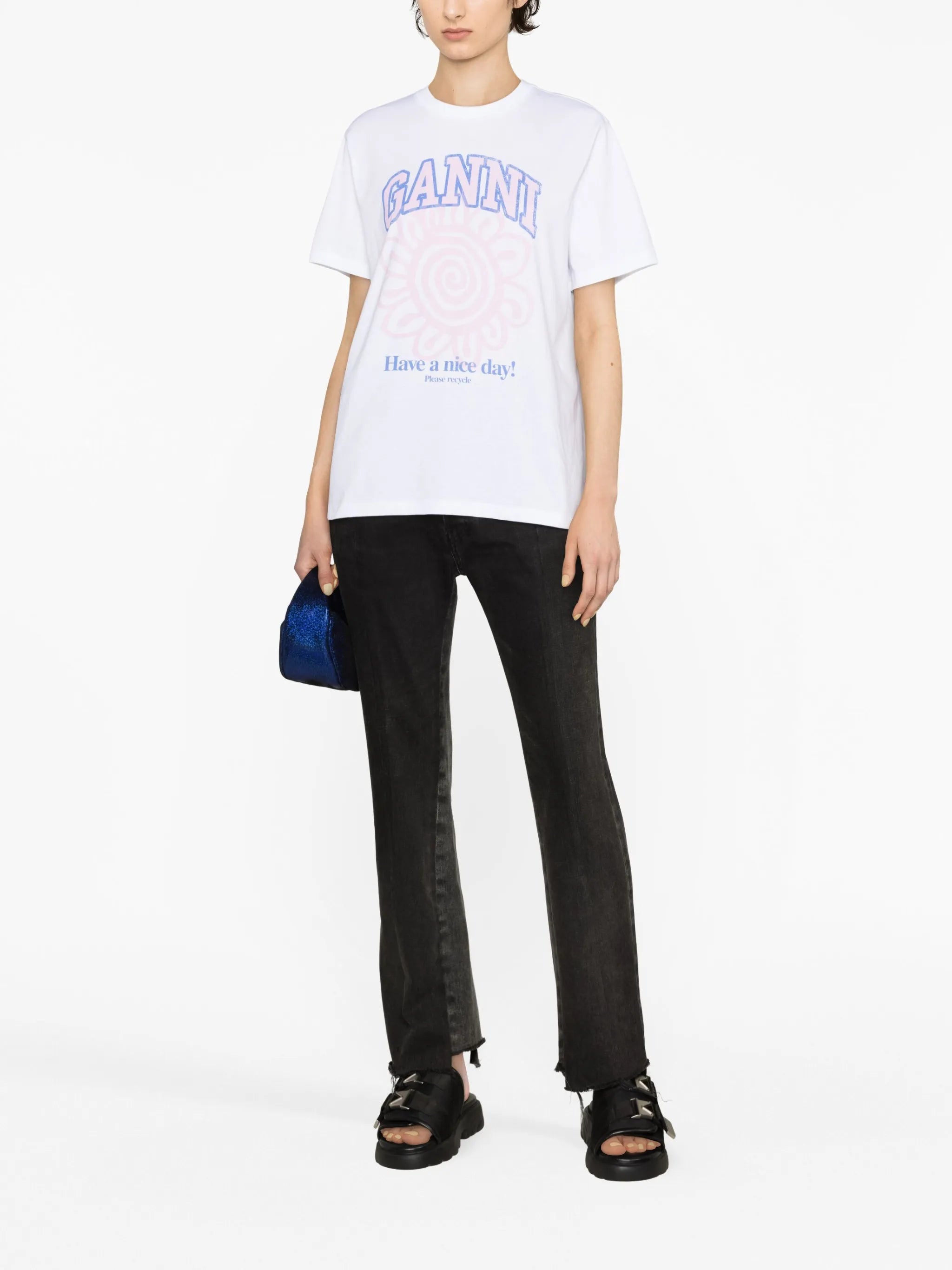 Relaxed Flower organic-cotton T-shirt