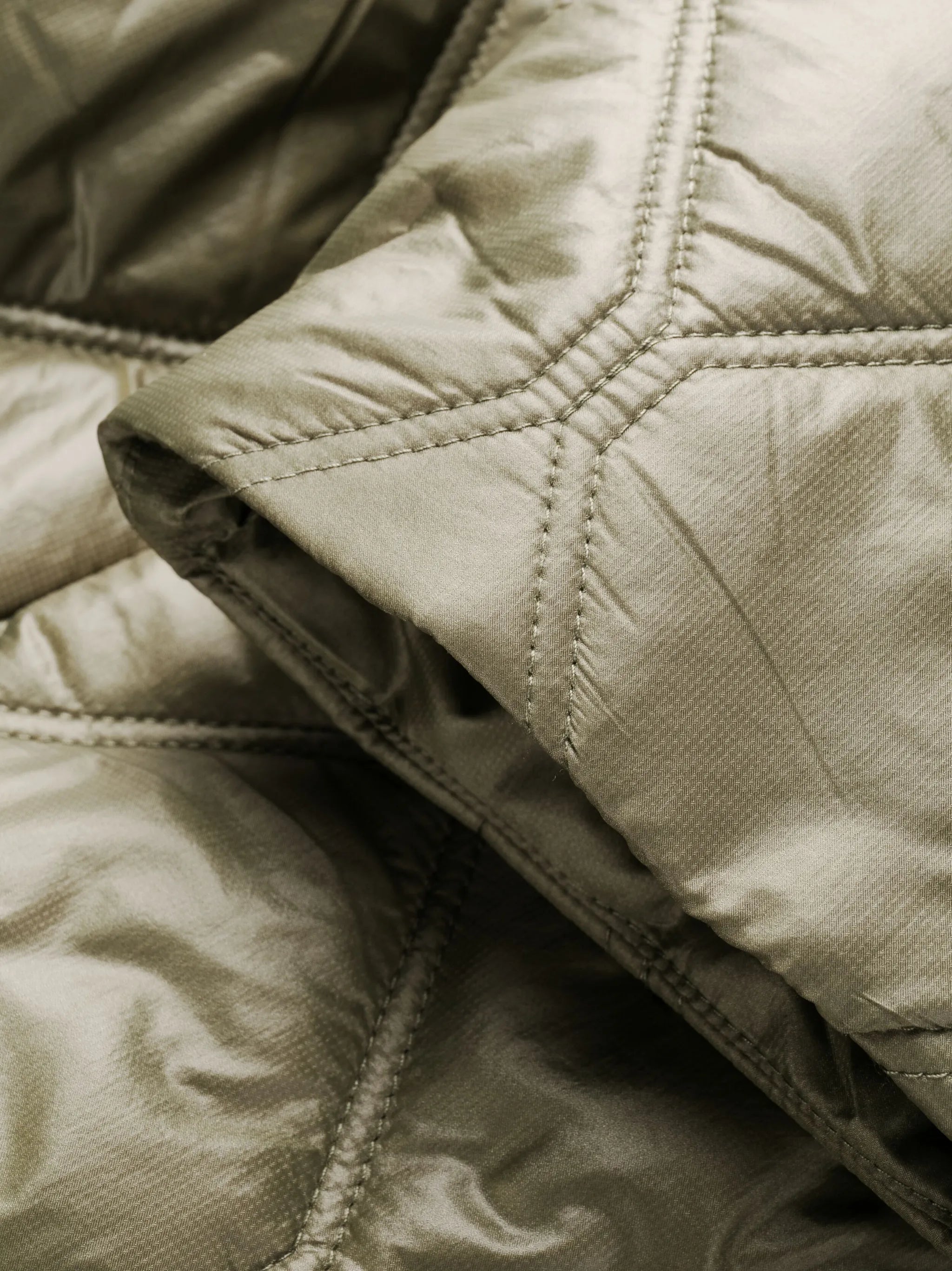 drawstring quilted coat