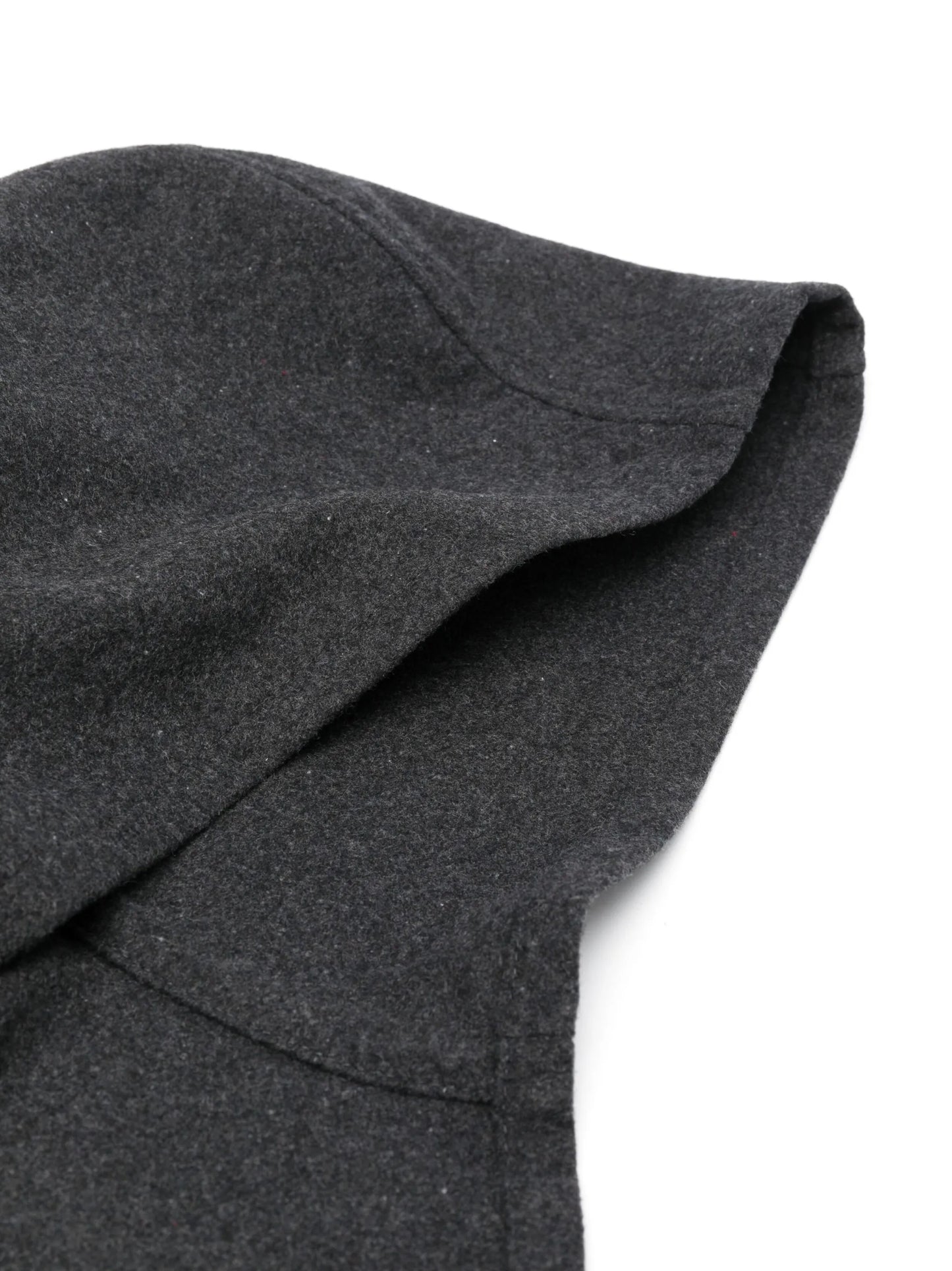 wool-blend hood