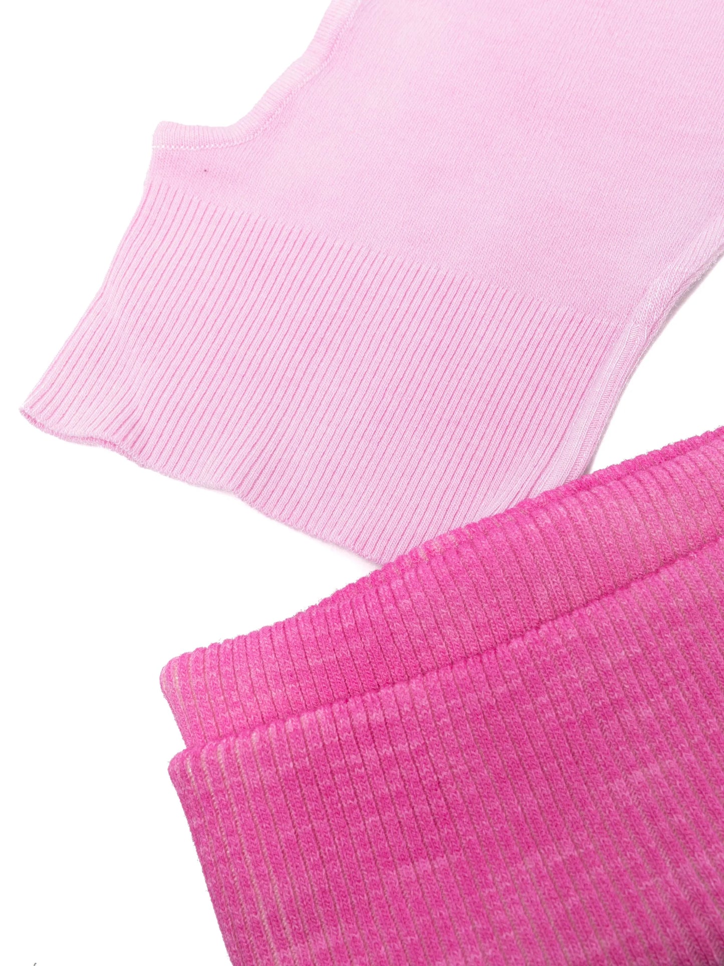 ribbed wool-blend balaclava (set of two)