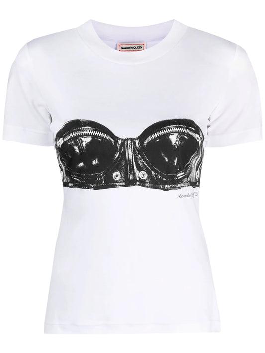 bra-print T-shirt