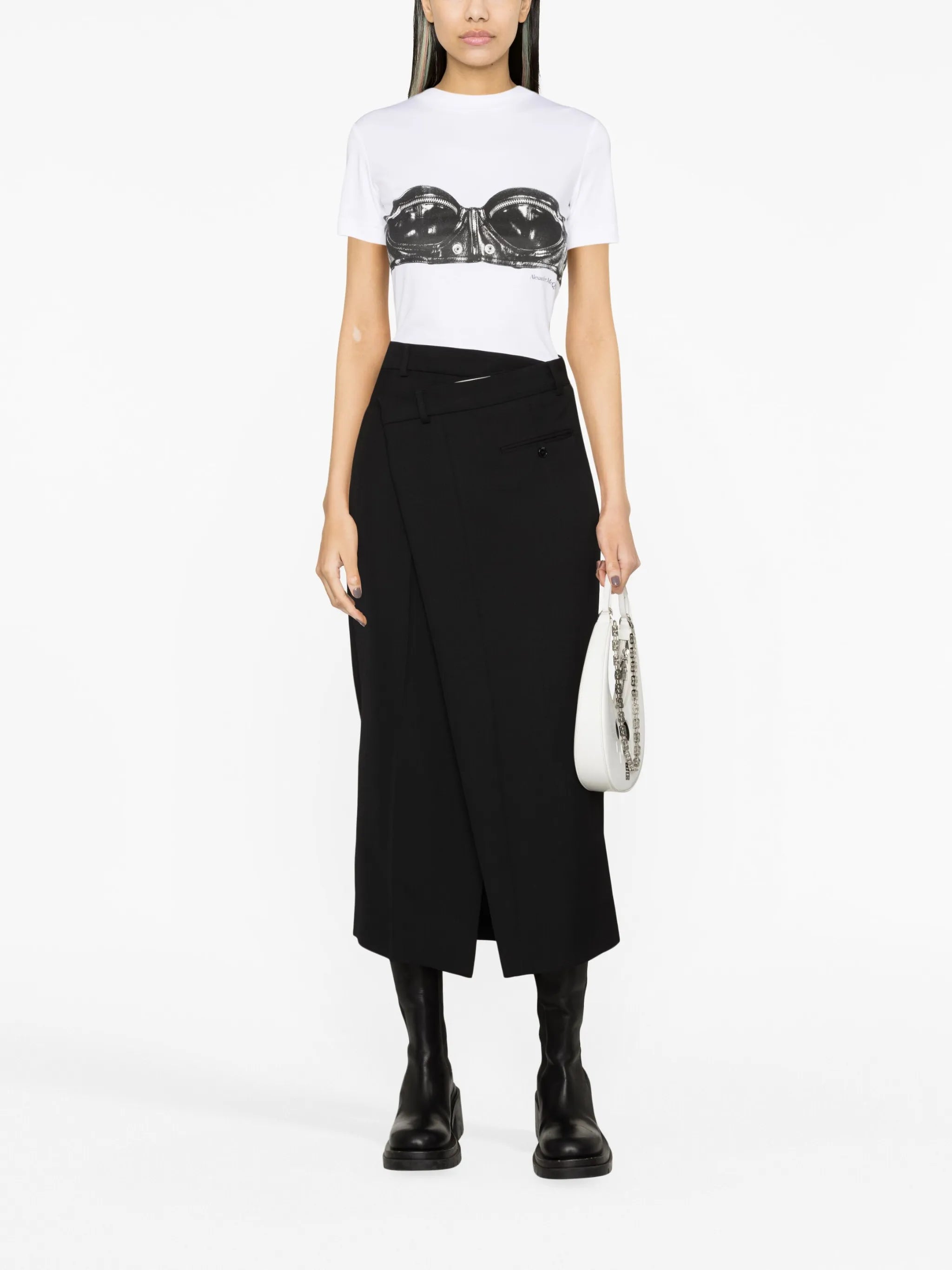 bra-print T-shirt