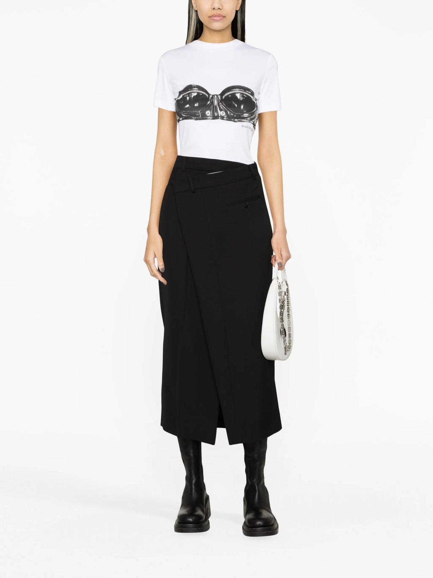 bra-print T-shirt