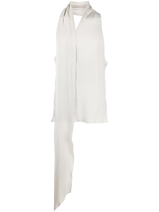 asymmetric sash vest