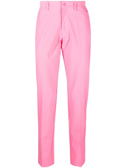 mid-rise straight-leg trousers