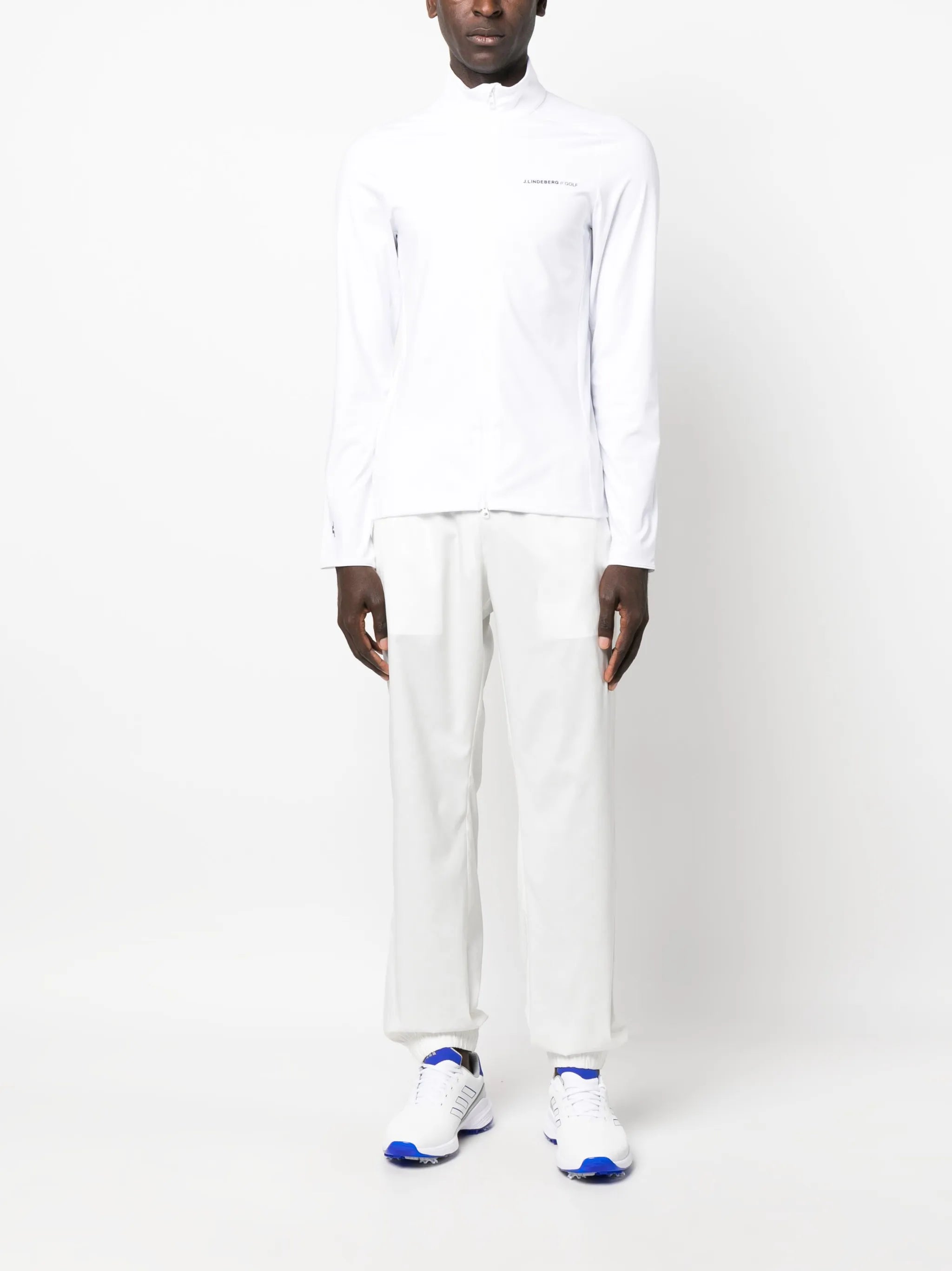 logo-print zip-up sweatshirt