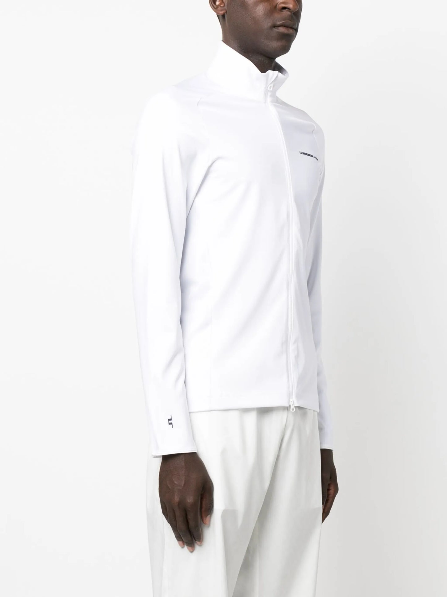 logo-print zip-up sweatshirt