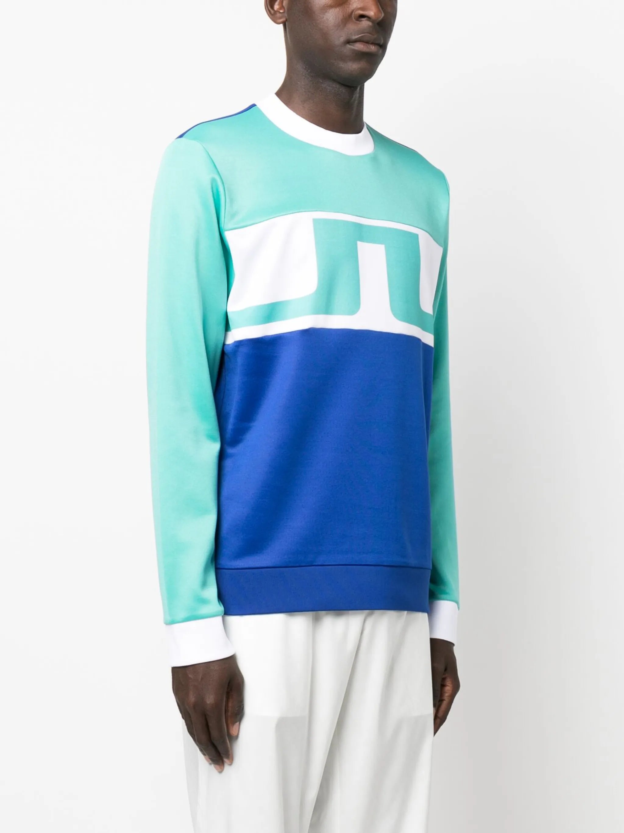 colourblock long-sleeve sweater