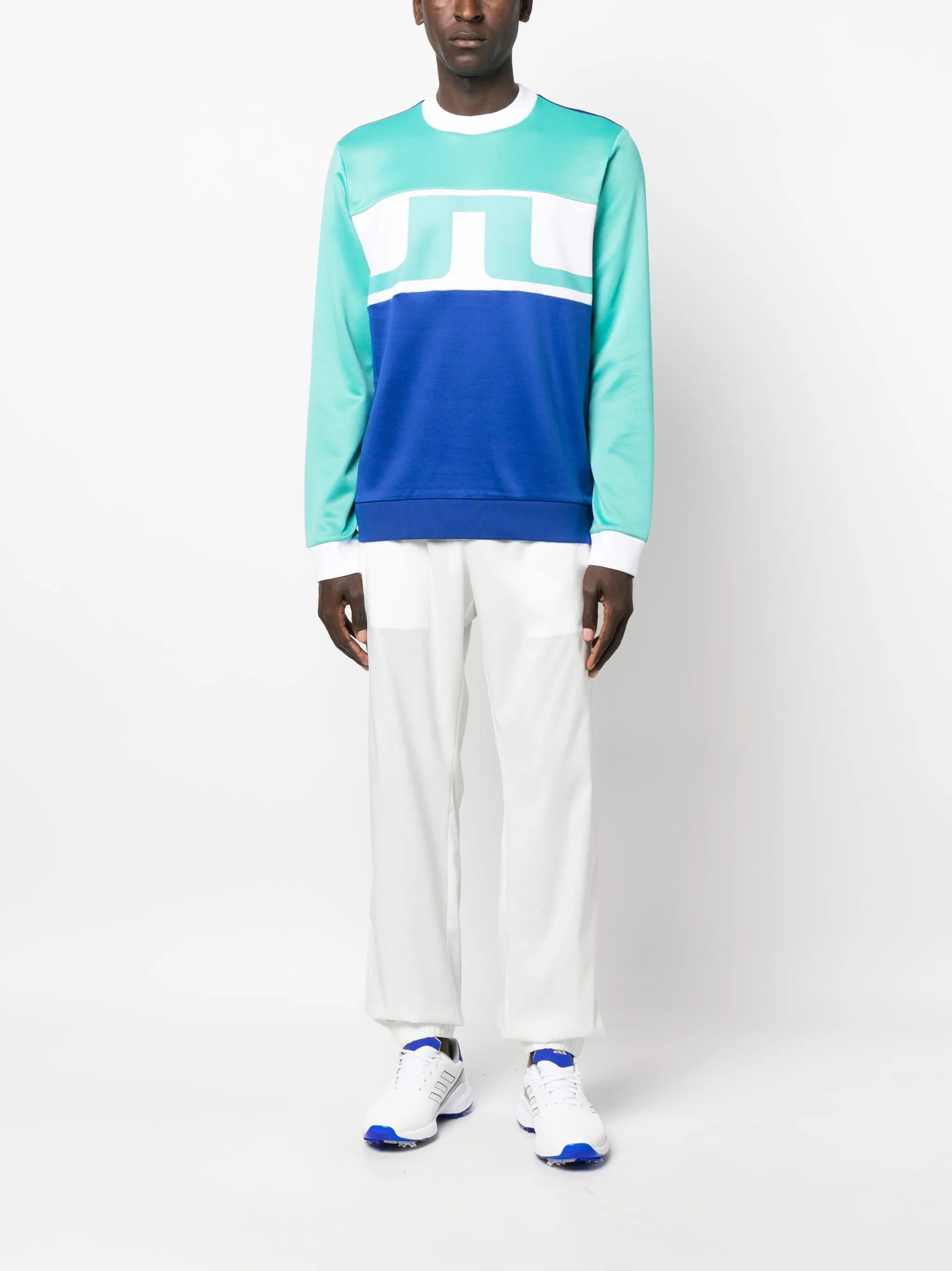 colourblock long-sleeve sweater