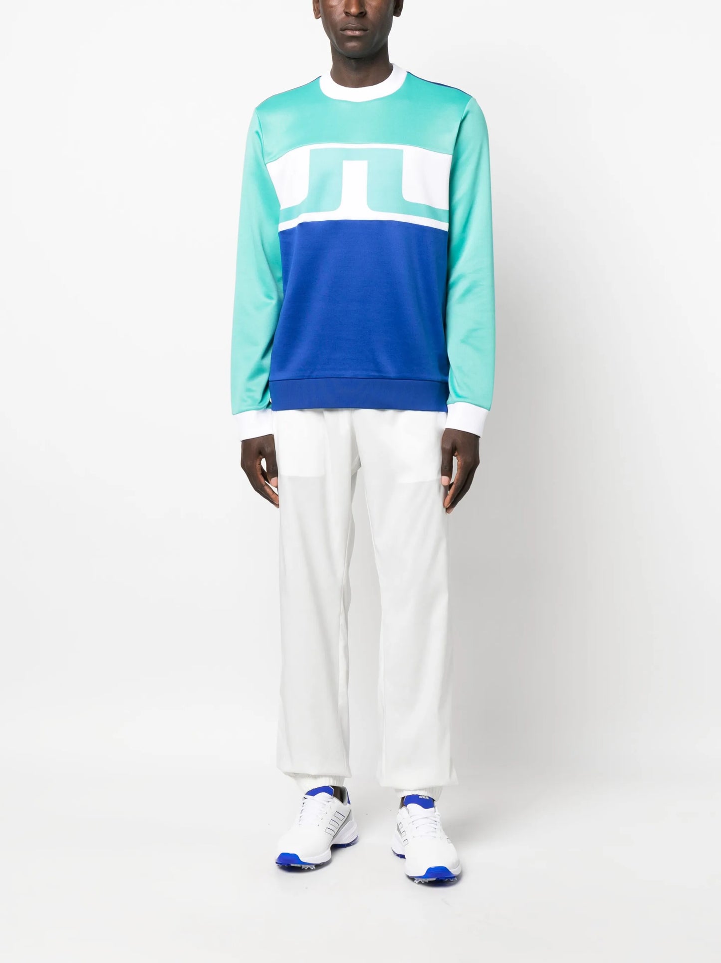 colourblock long-sleeve sweater
