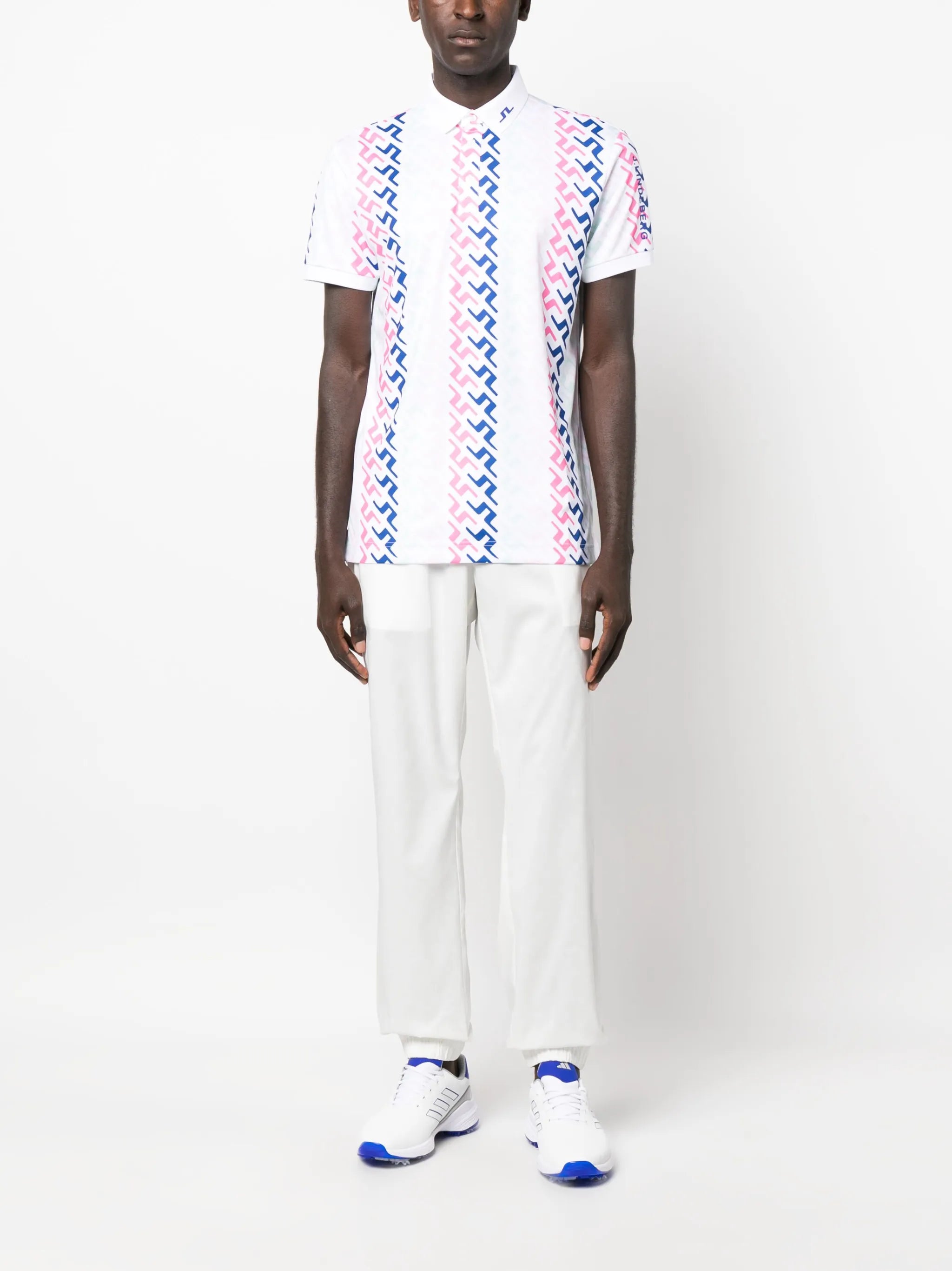 logo-print polo shirt