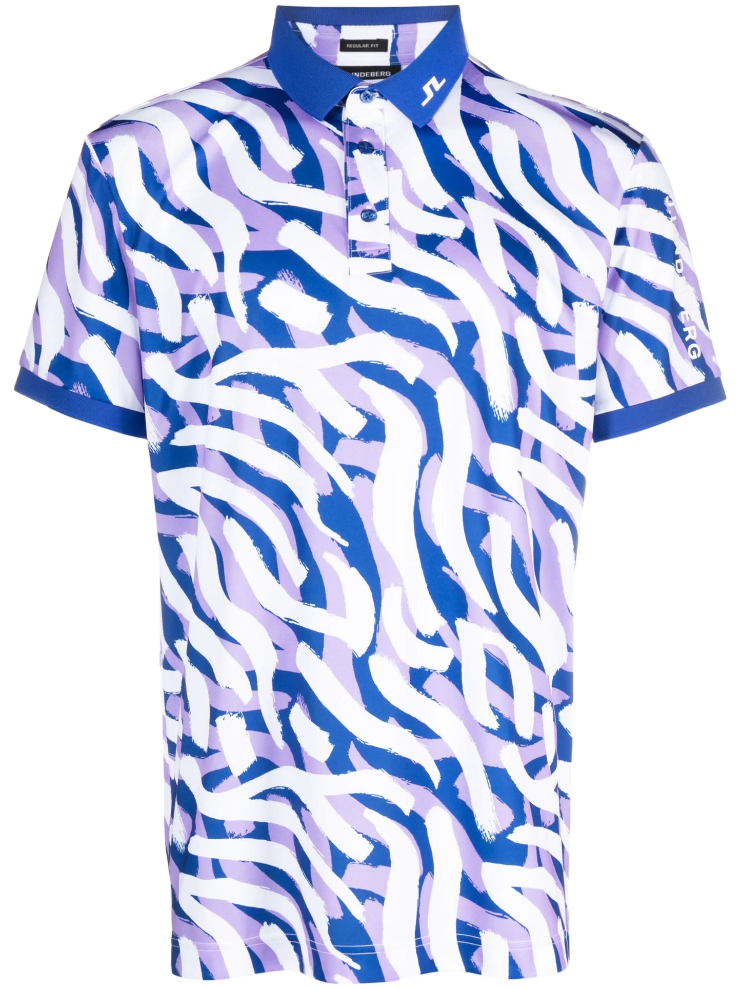 Tour zebra-print polo shirt