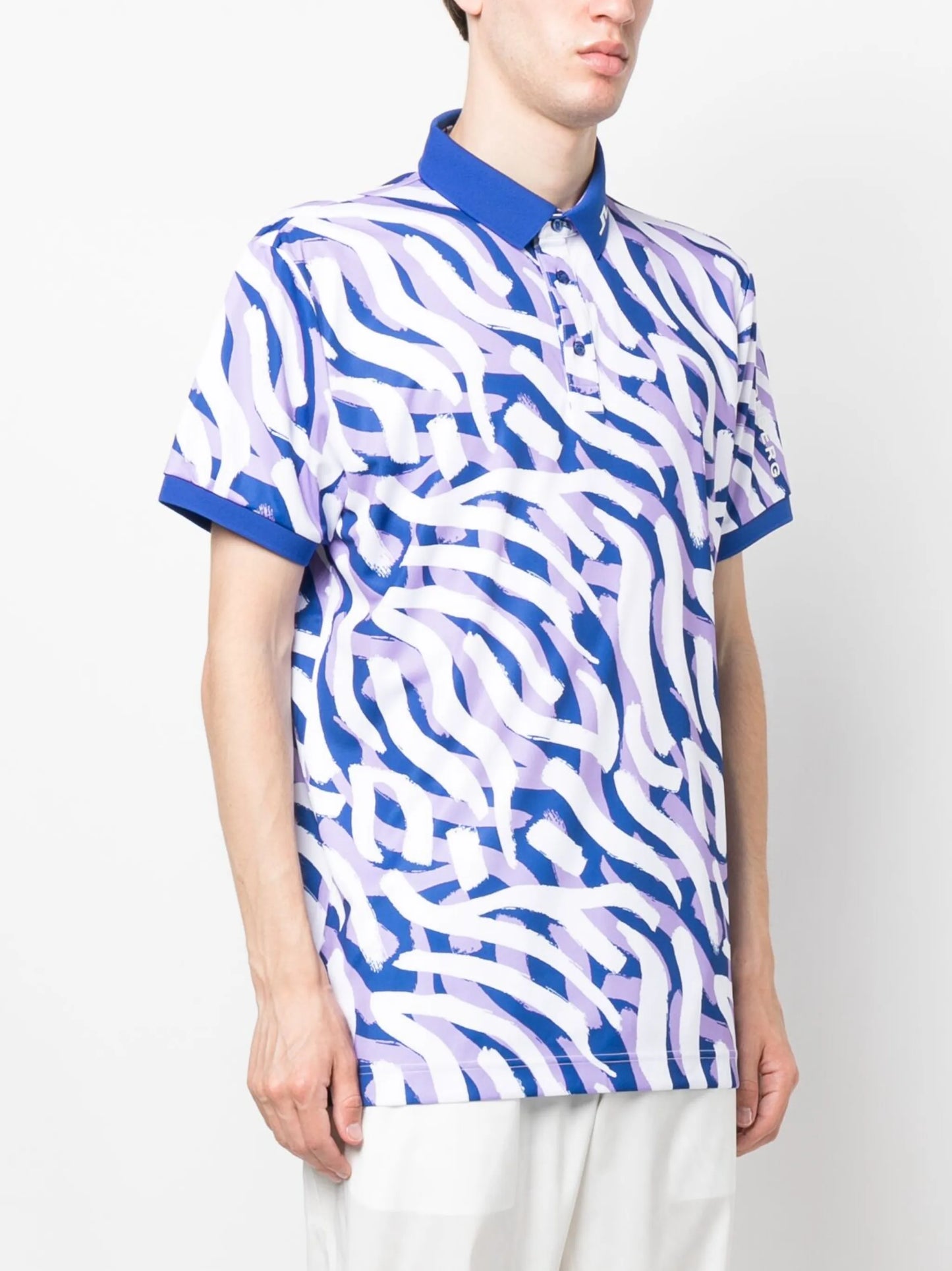 Tour zebra-print polo shirt