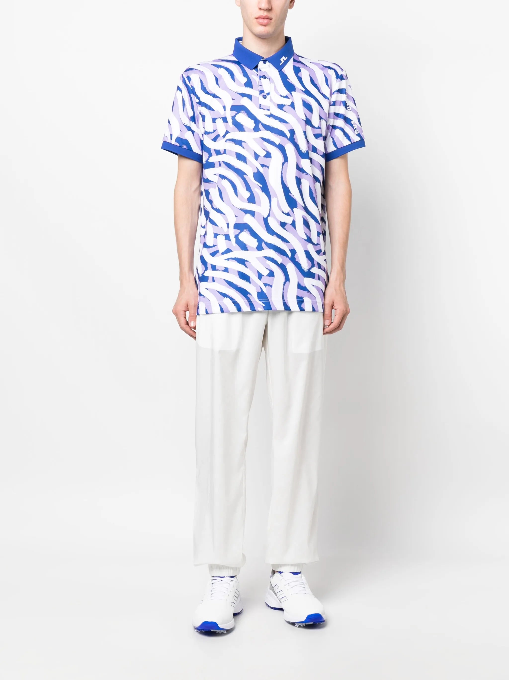 Tour zebra-print polo shirt
