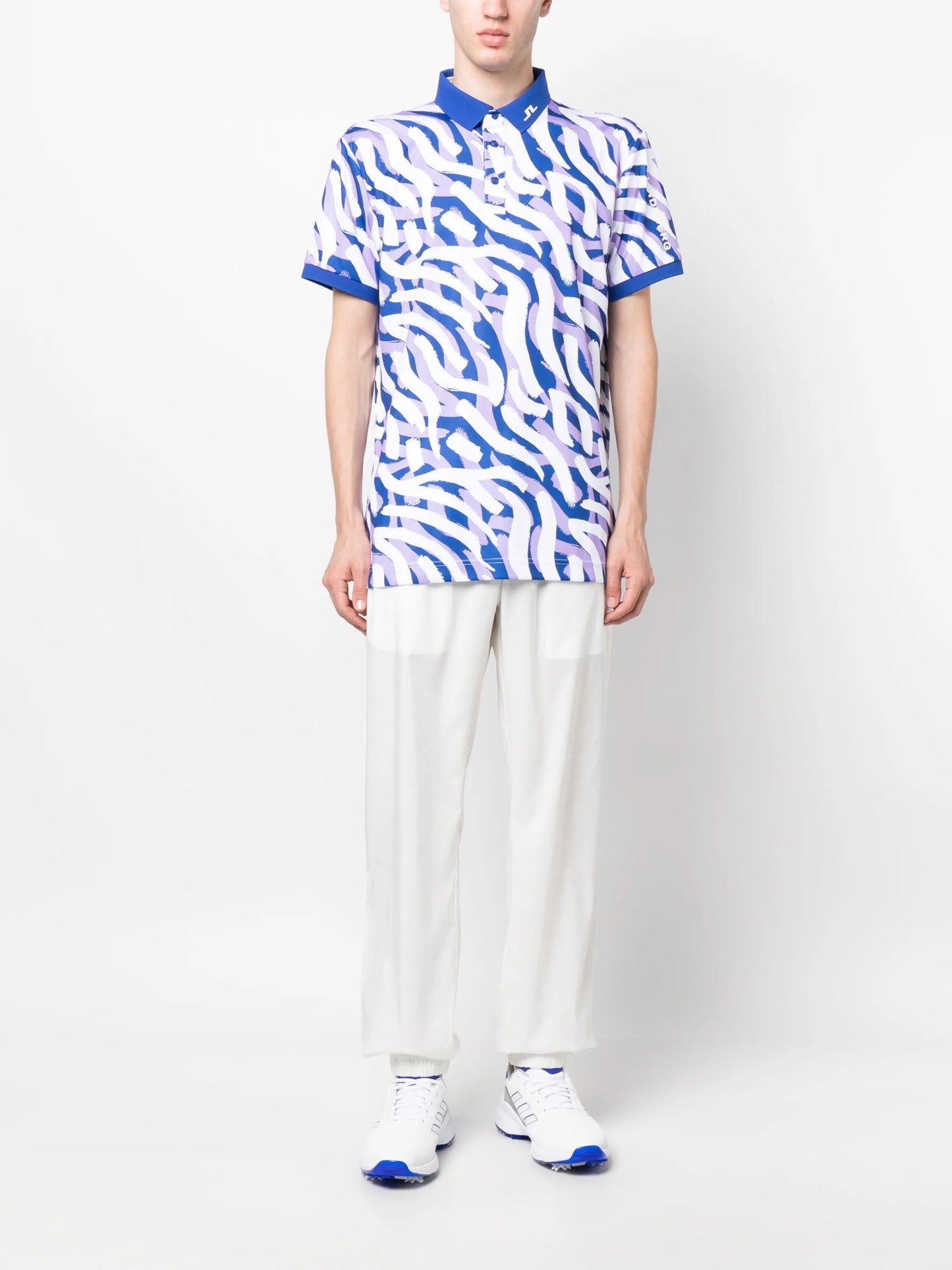 Tour zebra-print polo shirt