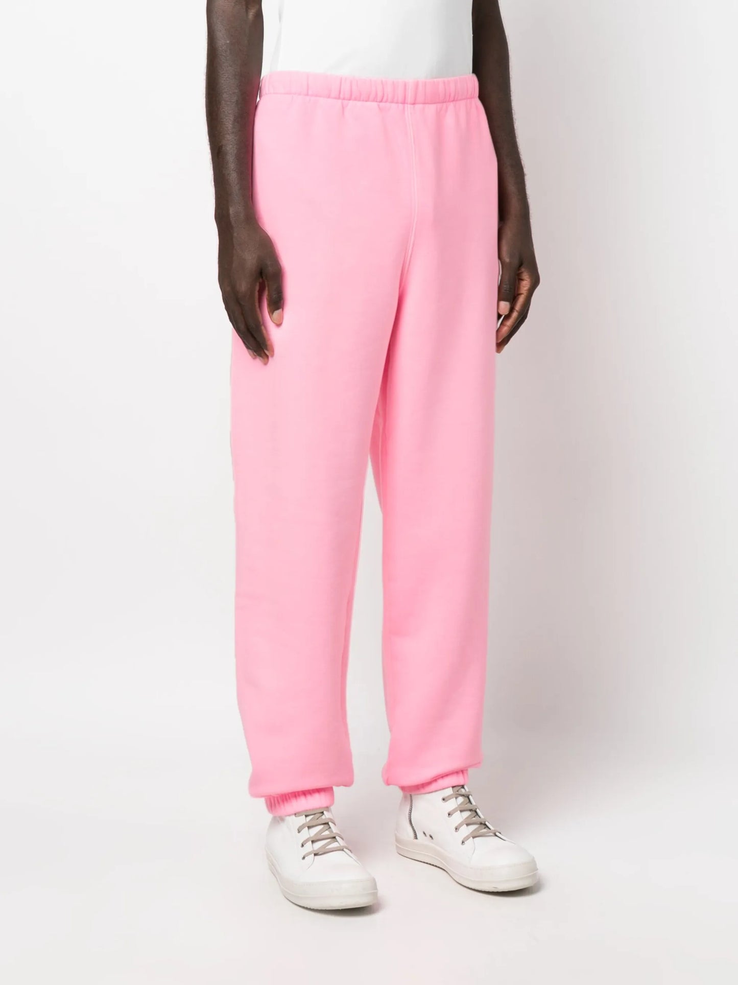 raised-logo fleece track pants