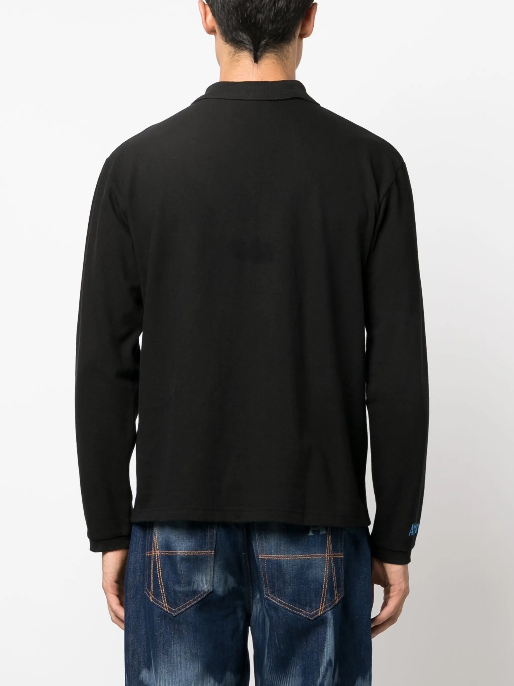 Clover geometric-pattern polo shirt