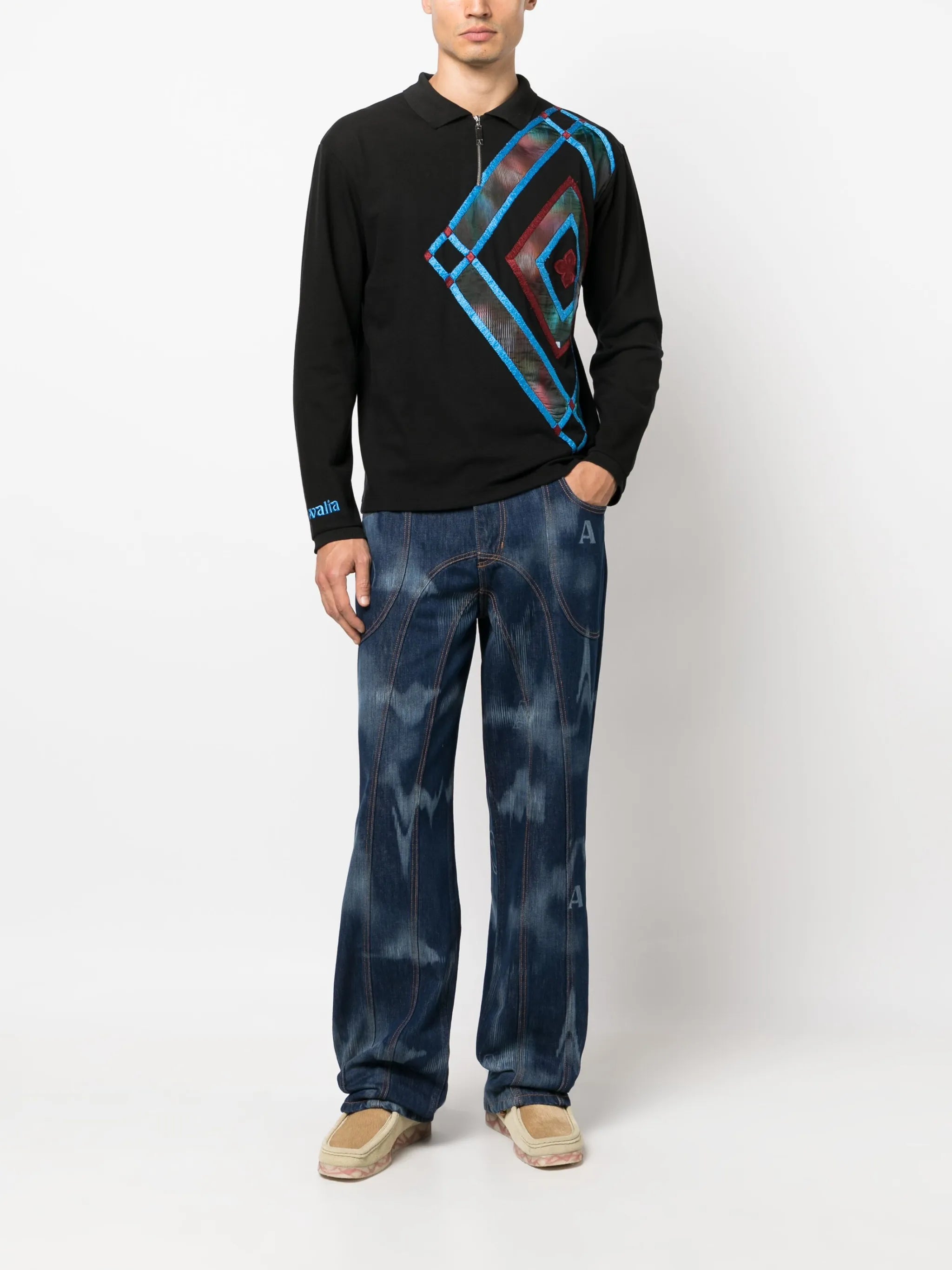 Signature straight-leg jeans