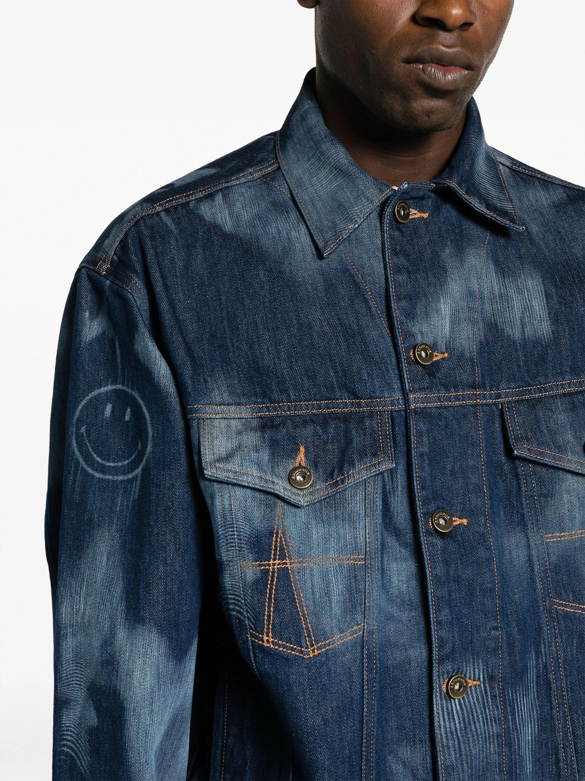 Signature tie-dye denim jacket
