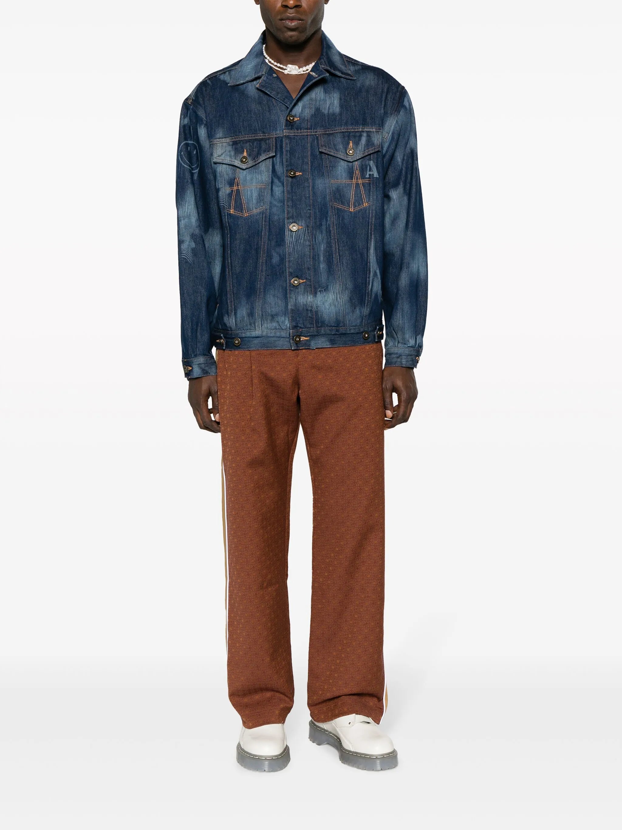 Signature tie-dye denim jacket