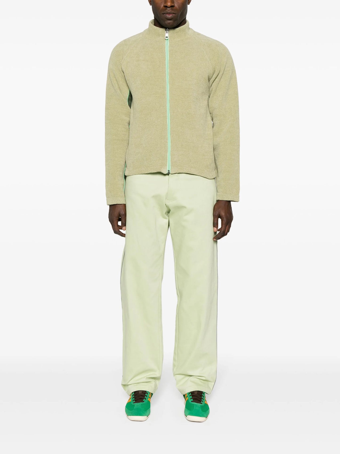 chenille-texture track jacket