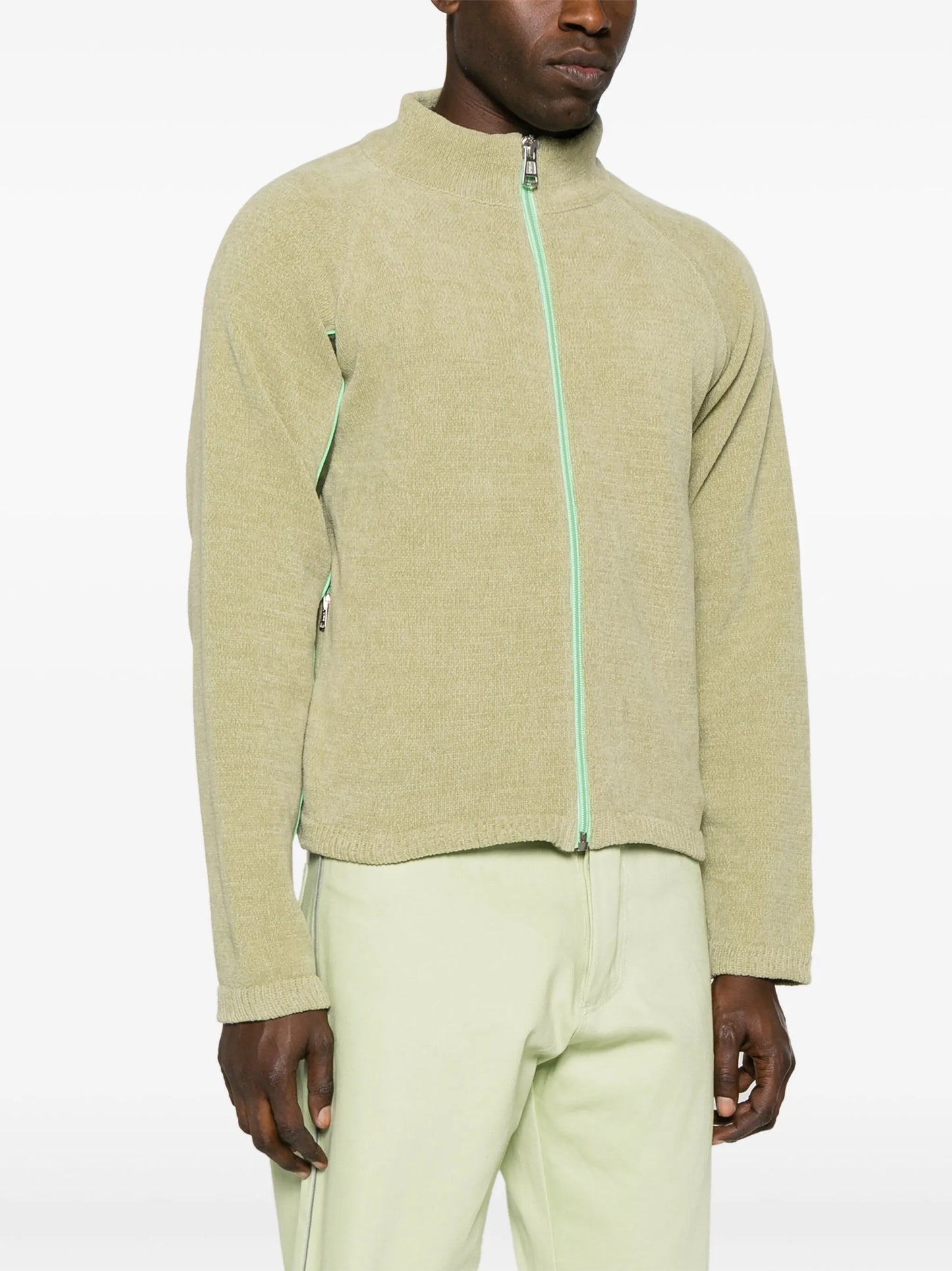 chenille-texture track jacket