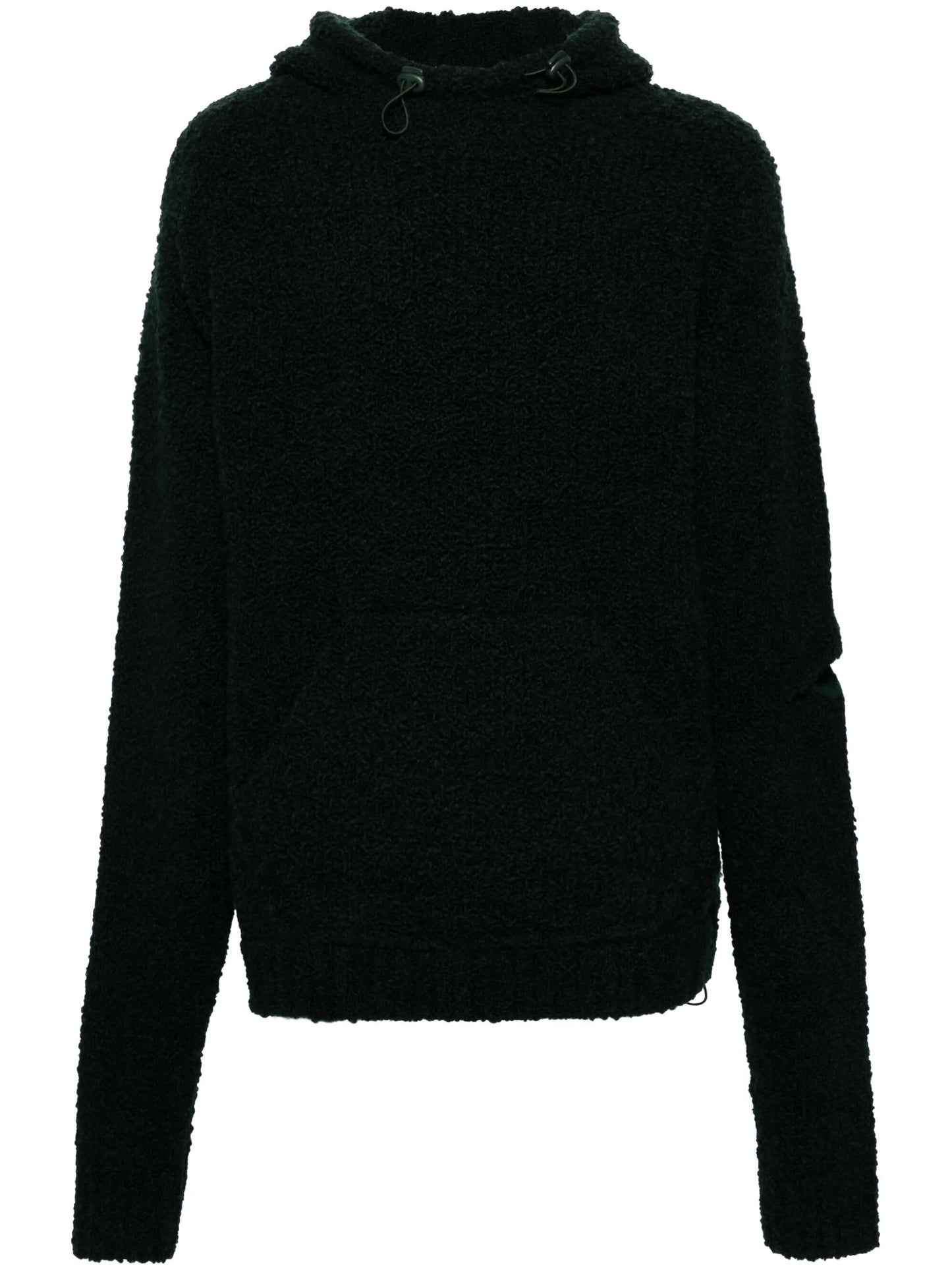 extra-long sleeve fleece hoodie