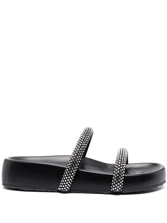 Croissette crystal-embellished sandals