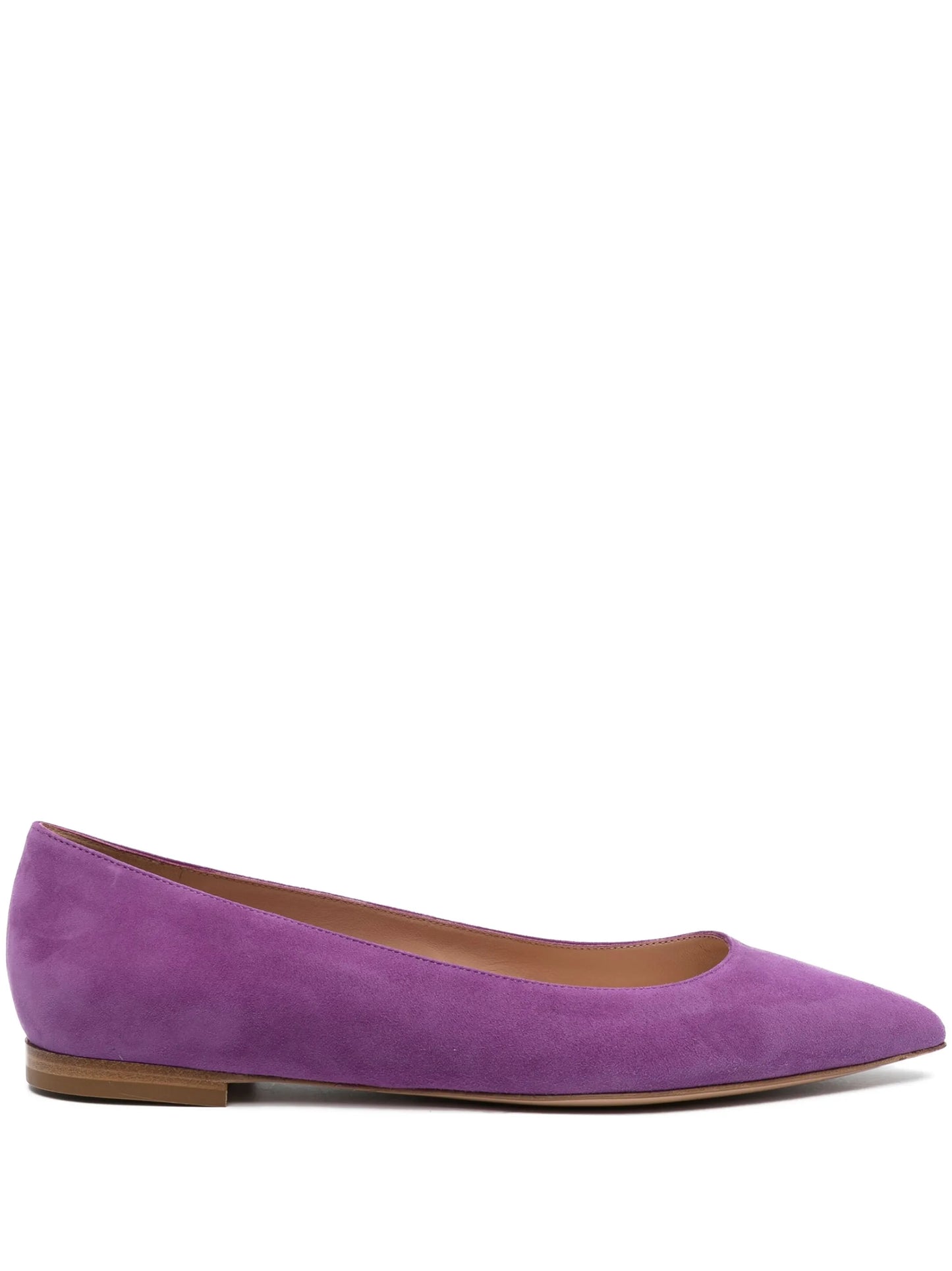 poined-toe flat ballerina shoes